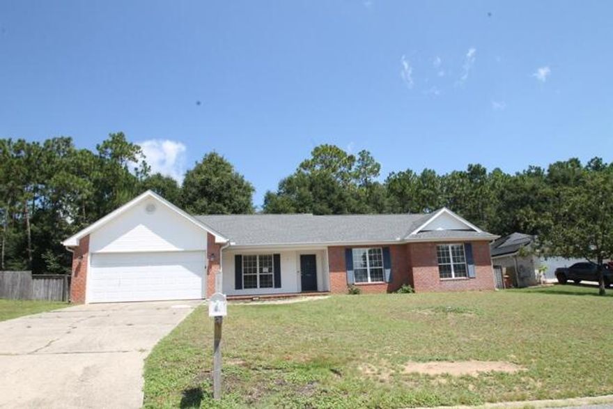 Real Estate Owned.  4-bedroom, 2-bath brick home in a secluded North Crestview charming Northlakes subdivision cul-de-sac. The spacious open concept floor plan design connects seamlessly the family room to a large eat-in kitchen the kitchen is a chef's dream, with granite countertops, ample cabinet space, walk in pantry for all your culinary needs.  Step outside through the screened patio leading to a large private, fenced backyard--perfect for gatherings. While the master suite offers a private retreat The large master suite features dual vanities, a separate tub & shower, and two walk-in closets.  Call to take a look at 154 Tranquility Dr.
