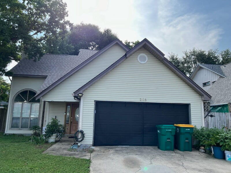 Beautiful 4 bedroom home just west of Hurlburt Field, fenced back yard and 2 Car Garage. Beautiful stone fireplace and granite tile counter topes. First floor master bedroom with remaining 3 bedrooms upstairs. Call office for showing.