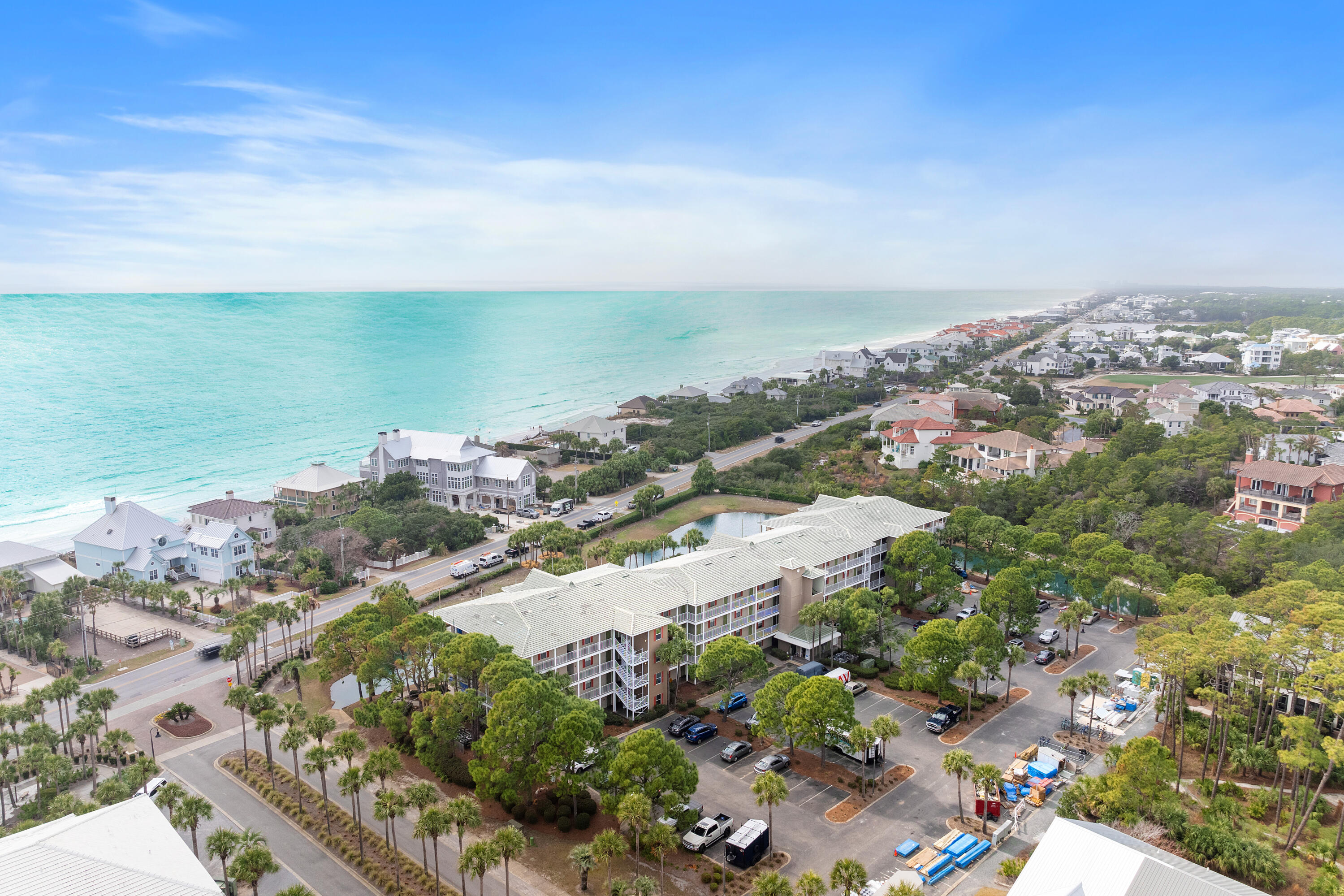 Breathe the fresh air and rest in bliss alongside the Emerald Gulf Coast on 30a. The Caribbean Condos are perfectly located within a quiet stretch and still close to all the local shops and restaurants. Only steps from the pool, across the street to the beach, and a quick walk to great restaurants and shops- this condo could be your vacation haven, and a great rental income property!This 2 bedroom, 2 bathroom condo includes hallway built-in bunks, has been freshly painted throughout, and includes all brand new kitchen appliances. This beautiful condo is well worth a look, located on the first floor for easy access, and is on the end for extra peace and quiet. The fountain inside the pond between the condos and Hwy 30a proves to be quite the ambiance and adds serenity... to the outside patio.
Please note: Gulf Place Caribbean is currently doing repairs to the balconies. All assessments for this work have been paid. Project is scheduled for completion Mid March. All amenities, pool, hot tub, etc., are open and available for use.
HOA includes everything but electric inside the condo, and other amenities include: 3 pools with hot tubs, Tennis, Pickle ball, and Corn hole courts. You HAVE to see this property TODAY~