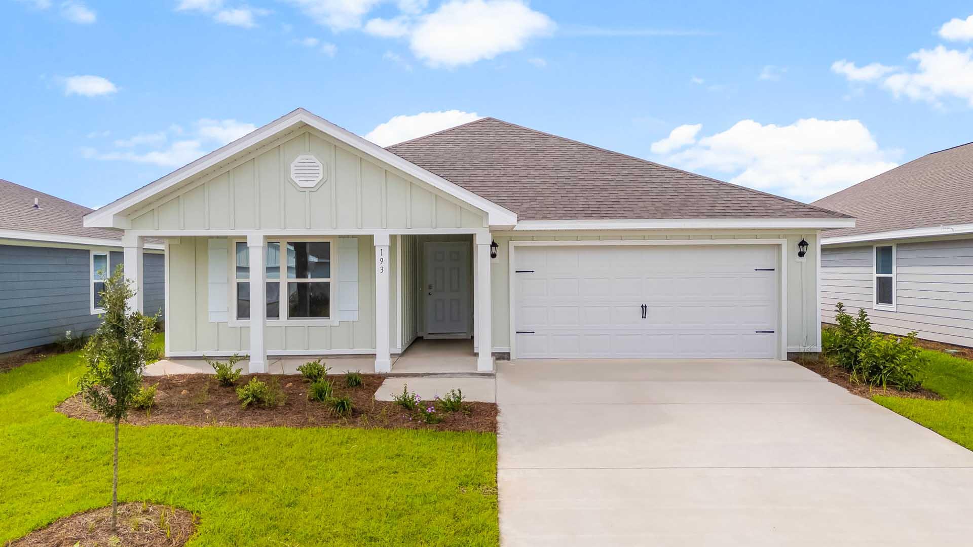 The Ryder is a 4 bed, 2 bath, 2 car garage floorplan. This popular home features an open floor plan with a large greatroom and sizable dining area. The kitchen has an easy flow with granite countertops, a large island bar, and a corner pantry. A large covered patio off the rear of the home completes this home. This home comes standard with a Smart Home Technology package which includes a KwikSet keyless entry, thermostat, garage door and so much more.