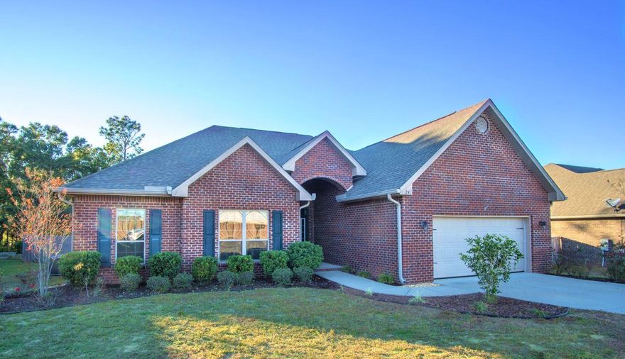 ***WARRANTY INCLUDED*** Award-worthy, four bedrooms, with two and a half baths - much more logical than a 4/2 design! As you approach the entryway, you're greeted with a feeling of elegance thanks to the semi-enclosed design. Passing through the foyer, the living room greets you and you're overwhelmed by natural light and space. Moving forward you pass the formal dining area (or bonus/office room) to your right, and enter the breakfast nook & bar / kitchen straight ahead. Kitchen is family friendly and OVER-sized; perfect for a holiday feast. Surrounded by windows, the covered rear porch beckons you. Opposite, you'll find 4 spacious bedrooms, closet space, and laundry room. The Master Suite boasts a huge soaking tub, granite, tile, massive walk-in, and separate shower & toilet.