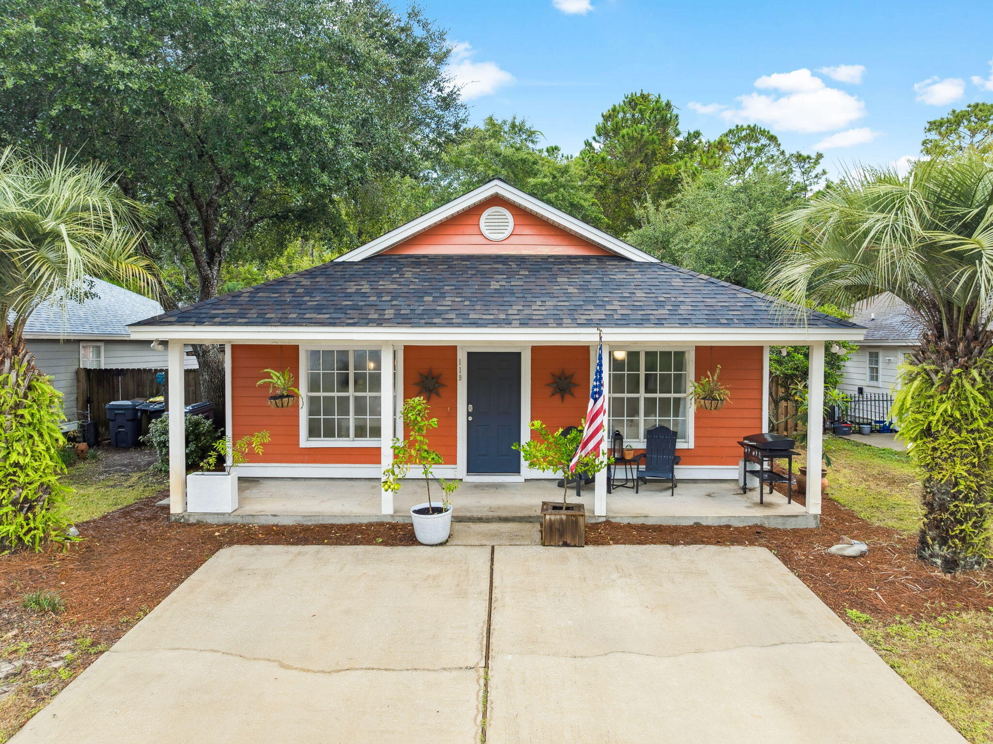 Charming single-story home in the heart of Santa Rosa Beach! This cute cottage in Old Town Santa Rosa offers 3 spacious bedrooms, 2 bathrooms and a versatile Florida Room, perfect for a home office, art studio, play area, or whatever your lifestyle demands.Step inside to an open and inviting layout, with the living area to the right and the dining area and kitchen to the left. The kitchen features stainless steel appliances, a large island, a stainless farmhouse sink, abundant cabinetry, and a full pantry. Ideal for entertaining or everyday family life.Outside, enjoy privacy in the fully fenced back and side yards, with an additional easement behind the property for extra seclusion. Continued... Charming single-story home in the heart of Santa Rosa Beach! This cute cottage in Old Town Santa Rosa offers 3 spacious bedrooms, 2 bathrooms and a versatile Florida Room, perfect for a home office, art studio, play area, or whatever your lifestyle demands. Step inside to an open and inviting layout, with the living area to the right and the dining area and kitchen to the left. The kitchen features stainless steel appliances, a large island, a stainless farmhouse sink, abundant cabinetry, and a full pantry. Ideal for entertaining or everyday family life. Outside, enjoy privacy in the fully fenced back and side yards, with an additional easement behind the property for extra seclusion. A separate fenced area on the side is perfect for storing trailers, lawn equipment, or toys out of sight.
Just around the corner, take advantage of Cessna Landing; your gateway to the water for boating, paddleboarding, kayaking, or simply enjoying the new playground and picnic areas. Conveniently located near some of the areas favorite local restaurants, two playgrounds, Walton County's refreshed dog park, and so much more. This home combines the charm of beach living with easy access to everything Santa Rosa Beach has to offer.