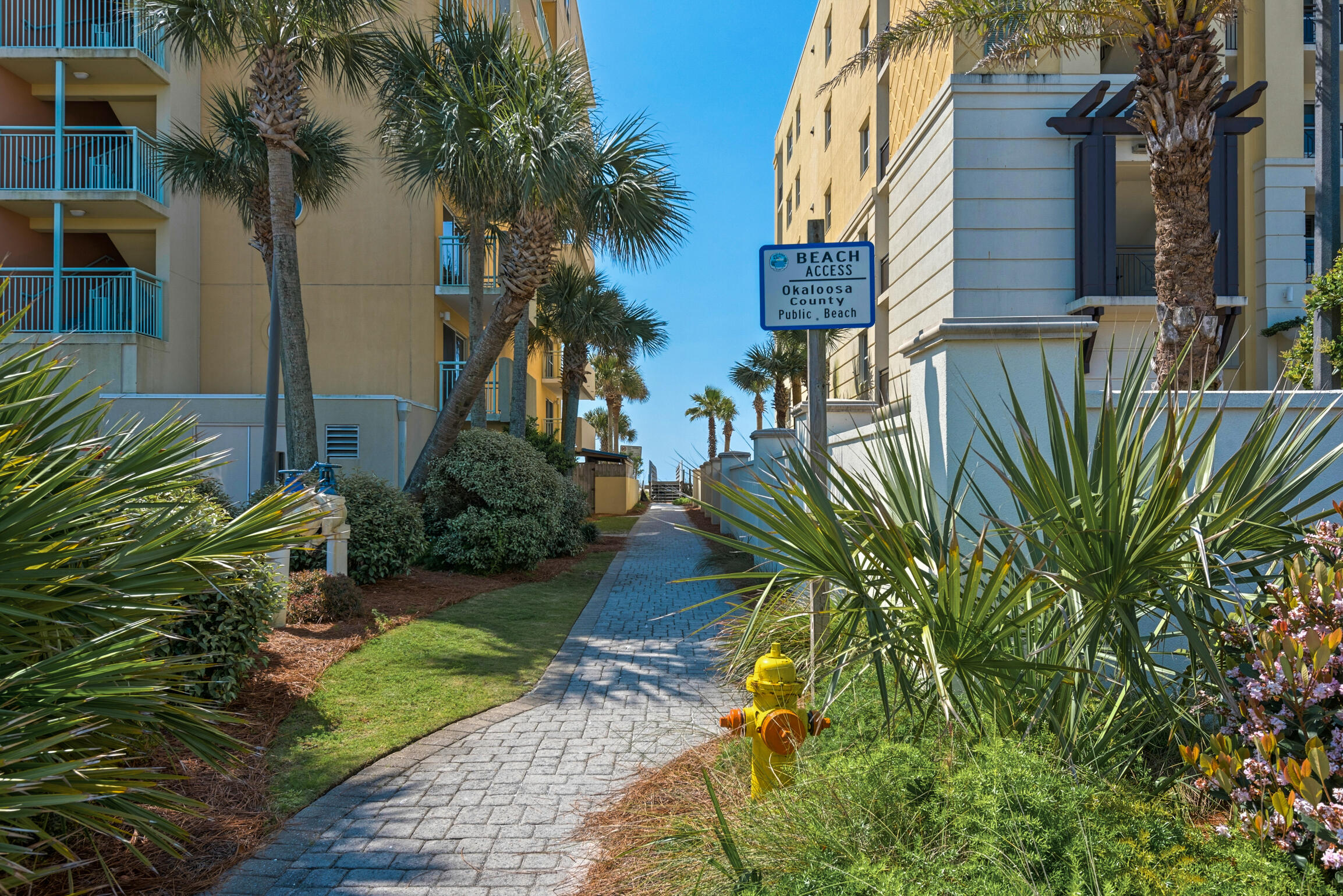 The Beach Condo of your DREAMS is finally here! Fully Renovated Condo in 2022/2023! This condo is just steps to the gorgeous Emerald Coast Beaches! This unit boasts High-end LVT flooring throughout w/ a bathroom with new tile, vanity+ more. Your friends, family and vacationing guests will feel right at home w/ stylish new furniture, the custom beach-style decor and wide open spaces! A new HVAC has been installed making this unit 'Turn Key Ready'. Enjoy a quiet evening on your private balcony with Pool View! The luxury amenities include a lavishing community pool, BBQ Grills, Picnic Area, Shuffleboard, Basketball, Tennis Courts + more. Don't miss this opportunity to own your slice of paradise - steps away from the emerald waters! Special Assessement PAID IN FULL! This condo complex has just undergone a complete luxury remodel, featuring a full structural rehab with new insulation, railings, siding, and a fresh new color scheme. The exterior has been enhanced with updated lighting and more. With the full project expected to close out by March, this stunning transformation offers modern, high-quality upgrades throughout, providing a fresh and sophisticated living experience.



