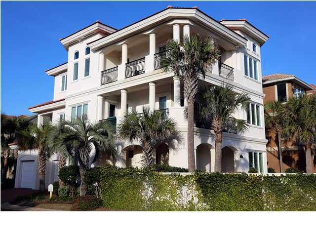 Welcome to ''Vita La Bella'' One of Destiny By The Sea's Most Beautiful homes! Walk through one of the largest corner lots into the first floor which offers 2 full Bedrooms, 2 Full Bathrooms and a small den. The second floor offers a large living room/dining room with unsurpassed Gulf views and a gourmet kitchen with double ovens, 6 burner gas cook top, wine refrigerator, and so much more! The third floor has an extremely large master bedroom with office looking over the beautiful gulf! There is an extremely large master bath with jacuzzi tub, separate shower and vaulted ceilings. Vita La Bella has too many features to mention along with private pool, jacuzzi, elevator and on and on. Destiny By The Sea is Destin's most exclusive gated community. Destiny By The Sea has a private