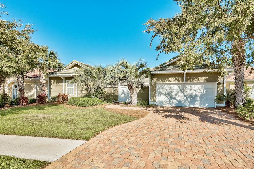 This luxurious home with courtyard pool is ideal for entertaining. It has separate guest house with full kitchen and bath, spacious courtyard, fenced in backyard and is perfect for private relaxation. The home features hardwood floors, multiple fireplaces, surround sound and open floor plan. As the owner of this distinct property, you and your guests will enjoy the exceptional Neighborhood amenities that include 2 pools, hot tub, tennis courts, putting green, playground, fitness, center, movie theater, and a jogging path; all within short walk or golf cart ride to the beach. The home has a golf cart which can be purchased for an additional $5,000