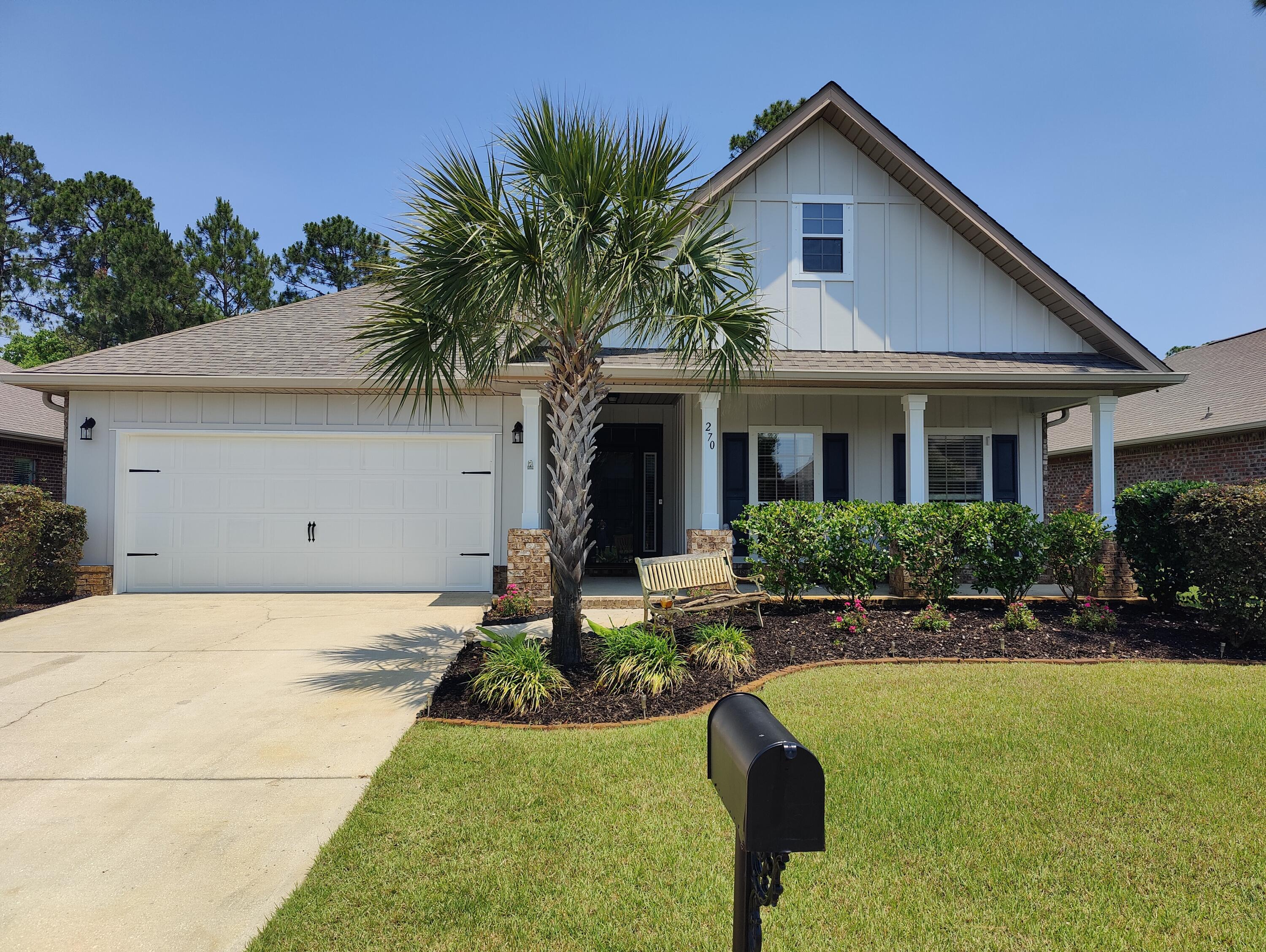 This beautiful floor plan features 3 bedrooms and 2 baths and has dark hardwood floors and tile throughout. The kitchen has top-of-the line stainless appliances, granite countertops, tile backsplash, and dark wood cabinets. The spacious master suite offers a place of quiet relaxation that includes a sitting area and a roomy master bath with a whirlpool tub. The backyard is perfect for entertaining, with both a screened in backyard patio and and open extended area, fenced, and backs up to a state forest. Whispering Lake is a beautiful community and is centered around a tranquil fresh water lake that is perfect for fishing.