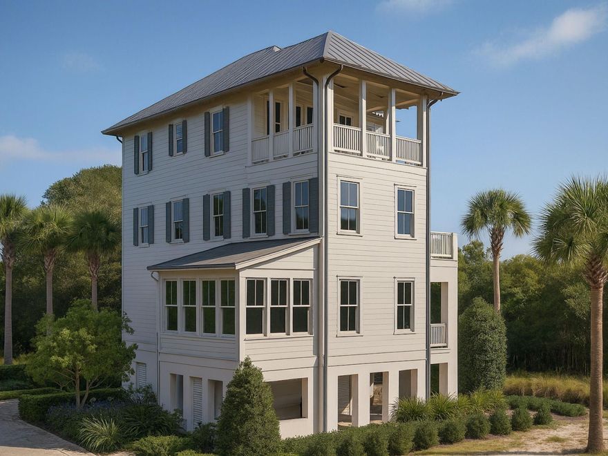 Tucked within the intimate, architecturally curated enclave of Lupin Beach, Lot 10 introduces a rare opportunity to experience the peaceful side of Inlet Beach--where elegant design, quiet surroundings, and thoughtful craftsmanship come together just moments from the most celebrated destinations along Scenic 30A. Designed by the esteemed team at Historical Concepts, this newly built residence offers a boutique alternative to the density of Rosemary and Alys Beach, while delivering effortless access to both.