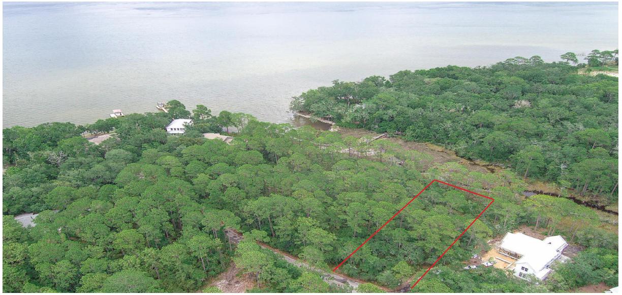 Over a 1/2 acre situated on a charming tree lined quiet street with access to the Bay in Eden Acres S/D. Home will have some Bay views. Backs up to small canal leading into the Bay. Canoe, paddle board or kayak from your back yard. Owner is licensed architect. With acceptable offer, Seller will meet with Buyer for free consultation and share personal building plans. Buyer will have clean understanding of what can be built.