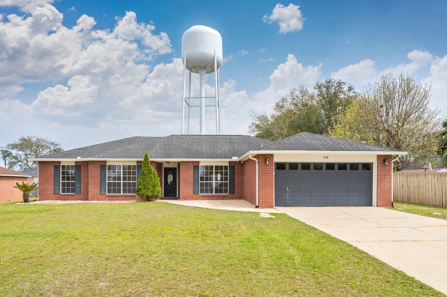 Welcome to your new pool home, South of I-10 in the Riverchase Neighborhood. This charming home features a 30x40 inground heated pool and blends comfort, style and convenience. Upon entering the home, you are greeted by the vaulted ceiling, stone tile and laminate flooring. The living area features a stack stone wood burning fireplace and rustic mantle. The kitchen features gorgeous maple hardwood cabinets with granite countertops, tile backsplash and stainless-steel appliances. The Master suite is spacious with a large bathroom complete with large walk-in closet, jacuzzi tub and separate walk-in shower. Additional bedrooms and office provide space for family or guests. Outback, discover the large yard with a heated inground pool. This area is a blank canvas to create your own oasis.
