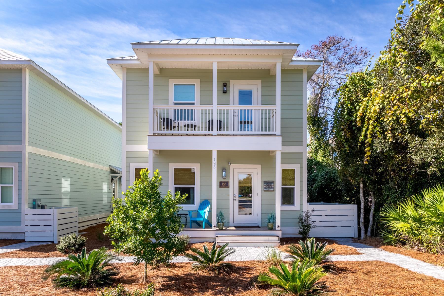 West 30A's best priced beach house! Less than half a mile to the beach access with a private heated pool, four bedrooms with the Master Bedroom on the main level, three full baths and one powder room, a bonus room on the second floor currently being used as a kid's living room/hangout, and a covered carport with exterior storage. This like new home is truly turnkey with upgraded finishes throughout. Strong rental numbers on the books for this year already. Golf cart in the photos does not convey.