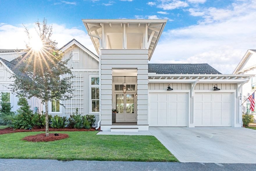 Step into this stunning 4-bedroom, 3.5-bathroom residence with a beautiful LAKE VIEW and experience a seamless blend of custom design and modern luxury. Soaring 12-foot ceilings and solid 8-foot core doors create an airy, grand ambiance throughout the home. The kitchen is a true chef's haven, featuring sleek quartz countertops and state-of-the-art appliances that make meal preparation a joy.Outdoors, unwind or entertain in your private pool area, a tranquil retreat designed for relaxation and gatherings. The community enhances your lifestyle with an array of exceptional amenities, including a Village Commons pool, a fully equipped fitness center, sports courts, and picturesque nature trails. Golf enthusiasts will delight in unlimited access to the greens, while the expansive outdoor spaces invite endless recreation.

Conveniently located near the newly developed Watersound Town Center, the home offers easy access to a Publix Super Market, charming restaurants, and healthcare facilities, ensuring everyday necessities are just moments away. This is more than a homeit's a gateway to a luxurious and convenient lifestyle in one of South Walton's most sought-after neighborhoods.