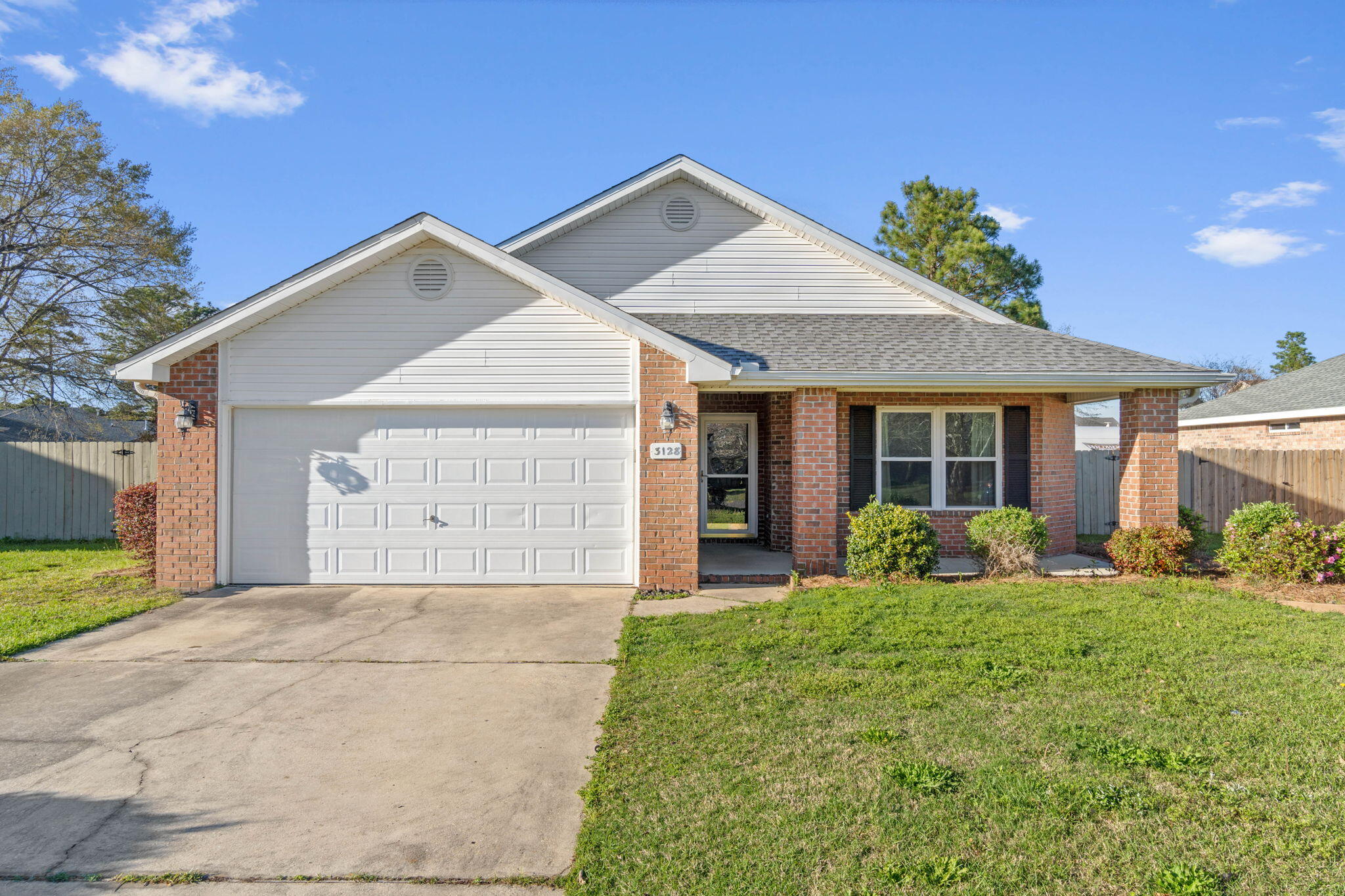 Elevate your living experience at 3128 Border Creek Drive, a charming retreat nestled in the serene community of Crestview, FL. This inviting 2021-square-foot residence offers three spacious bedrooms and two full bathrooms, perfectly designed for comfort and convenience. Stepping inside, you're greeted with a harmonious blend of space and style, creating the ideal atmosphere for relaxation and entertainment. The open floor plan seamlessly connects each living area, inviting you to imagine joyful gatherings and serene evenings in your new home. Every corner of this exquisite property is crafted to enhance your lifestyle, with ample room for creativity and personalization.