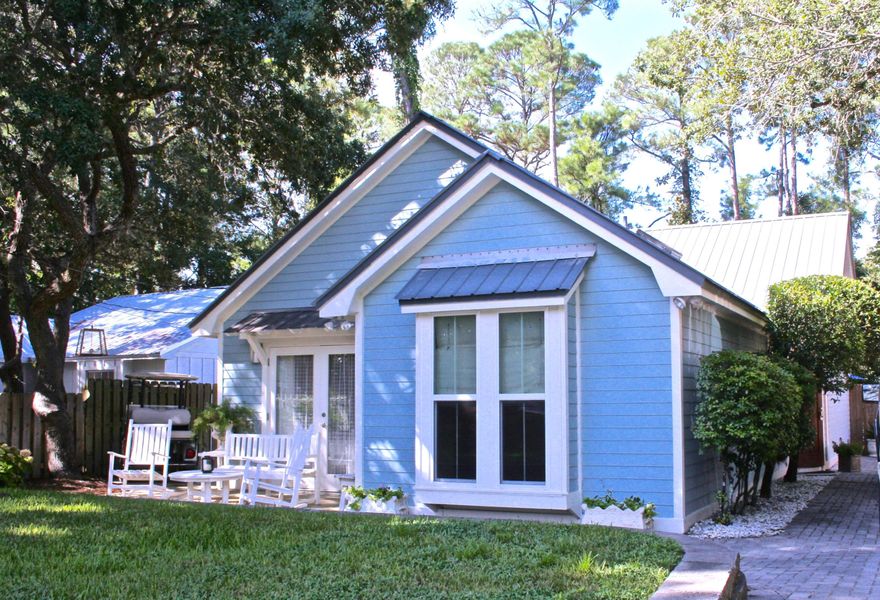 In Old Seagrove, 5 min walk to Seaside and the beach. Nicely renovated and impeccably maintained beach home right on the canal leading to Western Lake. Fish or Kayak from your back yard! Never rented, full time owner. Brick paver drive and parking area for 5 cars! Patios on 3 sides. Large yard that's been beautifully landscaped with an oversized deep pool perfect for friends and family. Lots of storage for bikes and beach toys in the clean storage shed in back. There's plenty of room for expansion to this charming 3 bed 2 bath home. This is a great value for the condition and location.