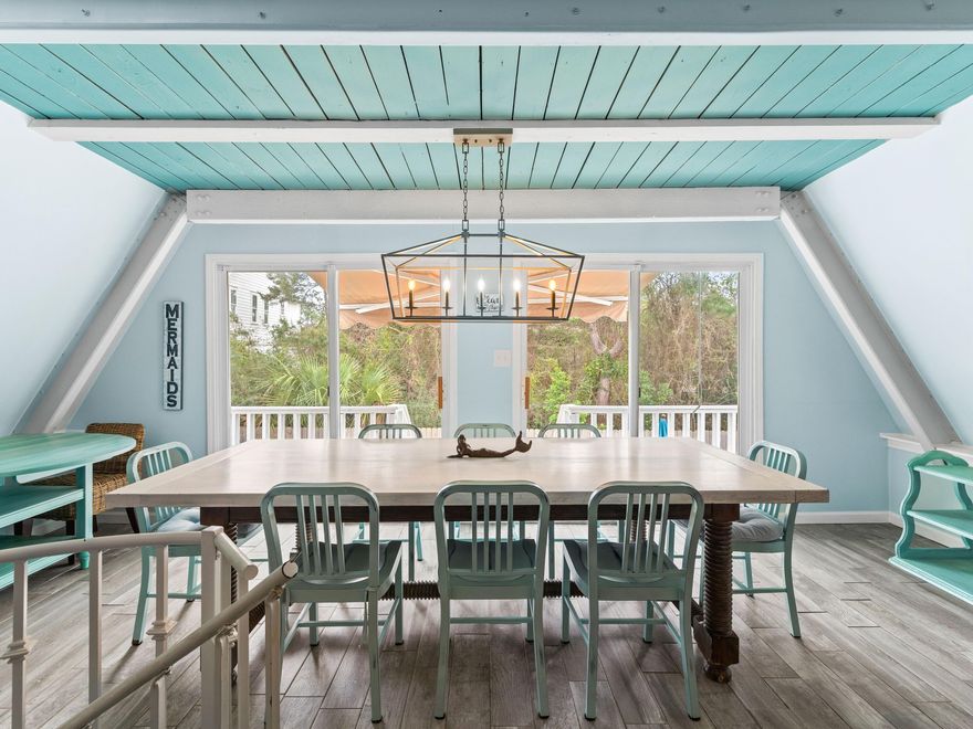This stunning A-frame south of 30A offers the perfect blend of beachside bliss and exciting investment potential. Located just steps from the sugar-white sands of the Gulfview Heights Beach Access, this charming property boasts a sparkling private pool, ideal for cooling off after a day of soaking up the sun. Gather your loved ones for an unforgettable evening under the stars on the spacious deck, creating memories that will last a lifetime. Beyond its idyllic vacation appeal, this A-frame presents a unique opportunity for savvy investors. Its desirable location south of Scenic Highway 30A, coupled with its proximity to shops and restaurants, means larger groups can sleep comfortably with four bedrooms, three baths and more than 1,800 square feet of living space within walking distance of