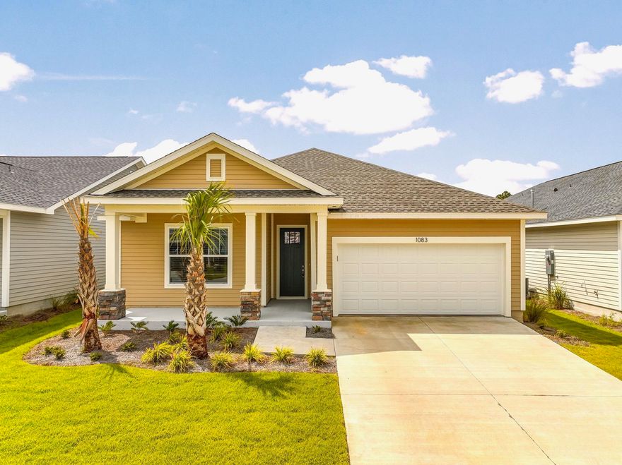 Great opportunity to own the popular, BRAND NEW Sand Dune floorplan by Samuel Taylor in the desirable Breakfast Point East community! This 3-bedroom + BONUS ROOM, 2-bathroom STEEL-FRAMED home (no longer available from the builder) is packed with upgrades and post-construction improvements. Sellers added  fence, refrigerator, washer/dryer, window treatments, ceiling fans, and a security system! Additional features include LVP flooring, designer tile, upgraded trim, and a chef's kitchen with luxury cabinets, quartz countertops, a large island, and a walk-in pantry. The primary bath boasts a soaking tub AND shower. Backyard is fenced in  and pool-ready! Breakfast Point is minutes from beaches, A-rated schools, restaurants, and more. Don't miss out!
