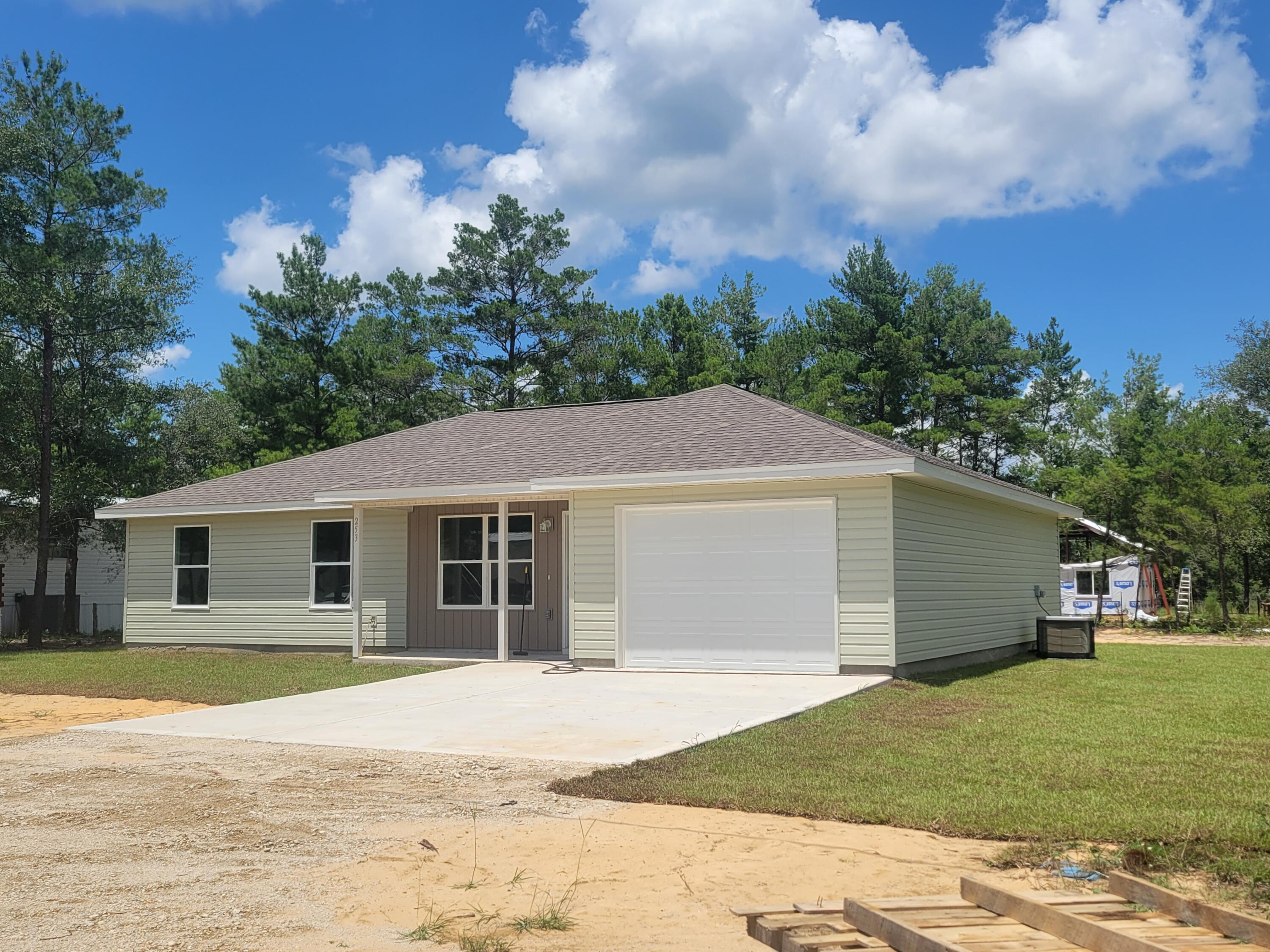 Check out this brand new home that is  finished on or BEFORE 02/28/2024.   Heated living space is 1275  s.f., central air/heat, shingle roof,  with 3 bedrooms, 2 bathrooms, stove and dishwasher.  Garage 321 s.f. and porches 67 s.f.  Home will easily qualify for FHA, VA, Conventional OR 100% financing through the Rural Development Program.  Let us help you secure a pre-approval letter and move forward in 2024!Call today and watch your dream home being built.  Estimated completion date will be 02/28/2024  Click on 'Document Tab' for House Plans and Description of Materials.