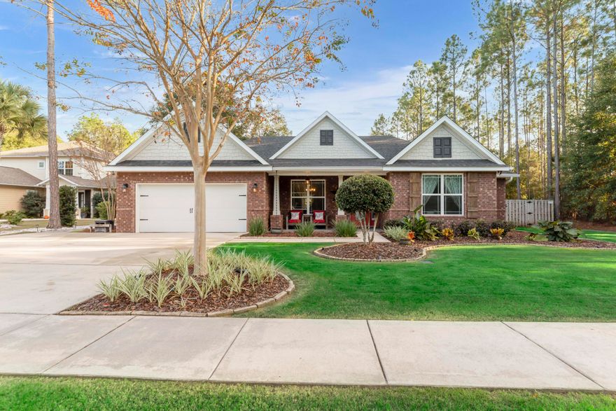 Accepting back up offers!! Now offering $10,000 'ANYWAY MONEY' credit at closing with acceptable offer! This 5 bedroom, 3 bathroom home located in the Symphony neighborhood within Hammock Bay is a must see!  This single-story home on the Concert Court cul-de-sac is nestled among mature trees and highlighted with stunning landscape elements.  What's more?!  It's less that 100 feet from the entry to the Hammock Bay Trail system which allows for miles of beautiful and shady hiking and/or biking.  Additionally, this home features an oversized driveway with room for up to 6 cars!  The freshly painted front porch adds to the curb appeal. As you step inside, this meticulously maintained and upgraded home welcomes you with a perfect blend of refined comfort and functionality.