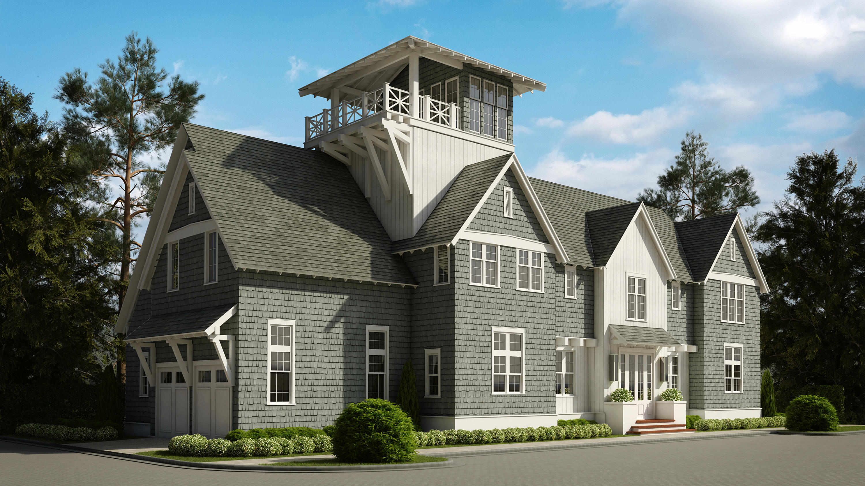 Spacious living and elegance define this new home to be constructed in Grace Point. The custom 4600 sq. ft. home, designed by TS Adams, with interior finishes by Tracery, has abundant living space for entertaining, or for a large family, all contained on two floors. This floor plan has more open indoor and outdoor living space than most 30A custom homes. The great room flows into a large dining room and kitchen where both open up to the courtyard with pool and screened-in living area. The home will contain 5 bedrooms including 2 master suites, (one on the main level) both with walk-in closets, as well as laundry rooms conveniently located on each floor. The third floor tower completes the home with extensive western views. The details in this house will be outstanding! Whitewashed oak