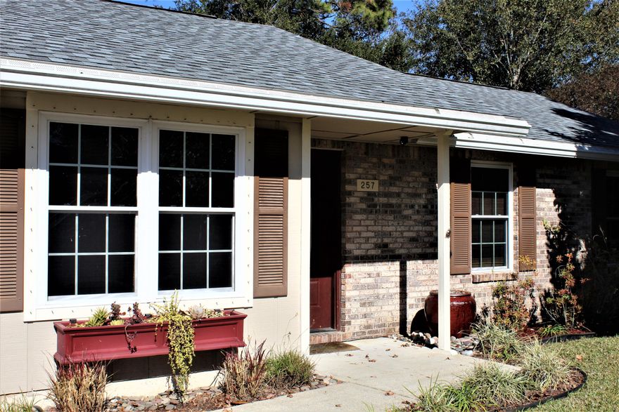 Beautiful, Well Maintained & Updated home just minutes to Eglin, Beaches, Shopping, Schools, Restaurants and more.  This home features tile flooring in the Living/Dining Area, Family Area, Kitchen and Hall.  Laminate flooring is featured in all of the bathrooms.  The Family Room features a marble fireplace with beautiful built-in shelving.  Wall Mount will hold up to a 65'' TV and there is a surround sound system.  The bathrooms have been renovated and feature tile showers & Granite Counters.  The Kitchen features Granite Counters, Pendant, Track  & Under Cabinet lighting, extensive counter space, breakfast bar & built-in pantry.  The backyard features a coy pond, wired workshop, stone walkways, extensive landscaping a worry free artificial turf & sprinkler system.  NFEW ROOF SEPT 2021