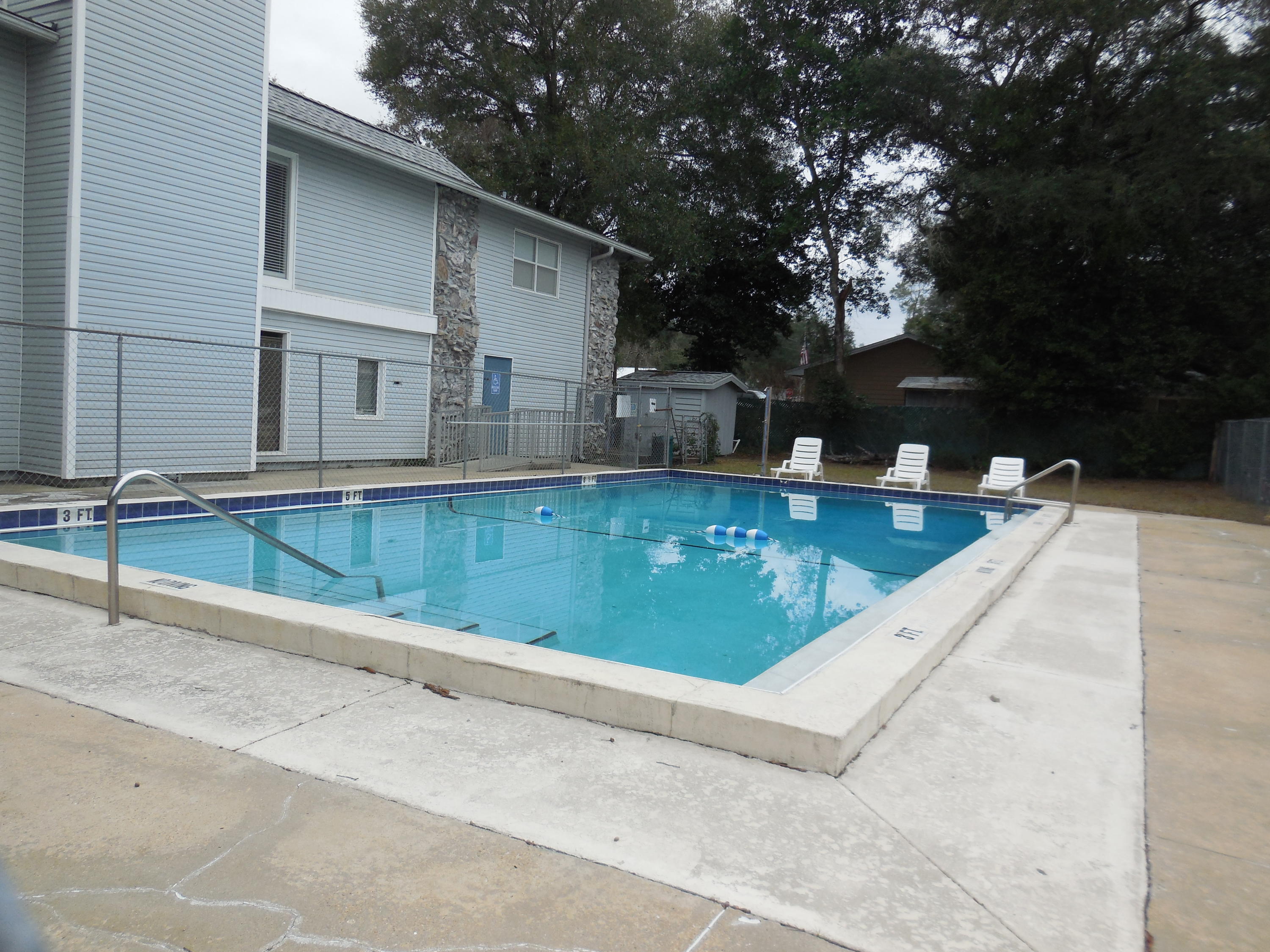 Roomy 2 bedroom condo within walking distance to the College. Open living room and kitchen/dining area with a large pantry. Wonderful pool facility with a laundry room, recreation room and picnic/BBQ area in this complex. Water/sewer included in rent. We will consider a cat with an NON_REFUNDABLE pet deposit. The condo association WILL NOT allow dogs.
