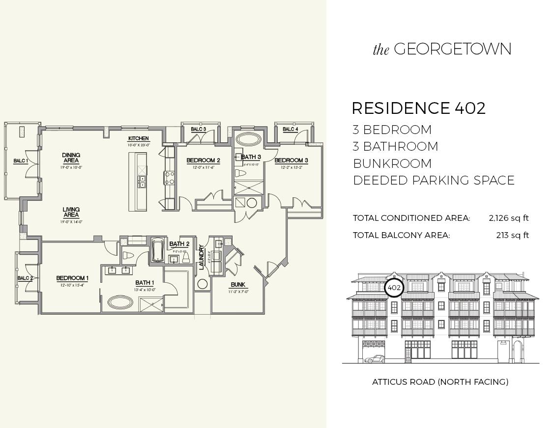 Rosemary Beach, The Georgetown - Residential