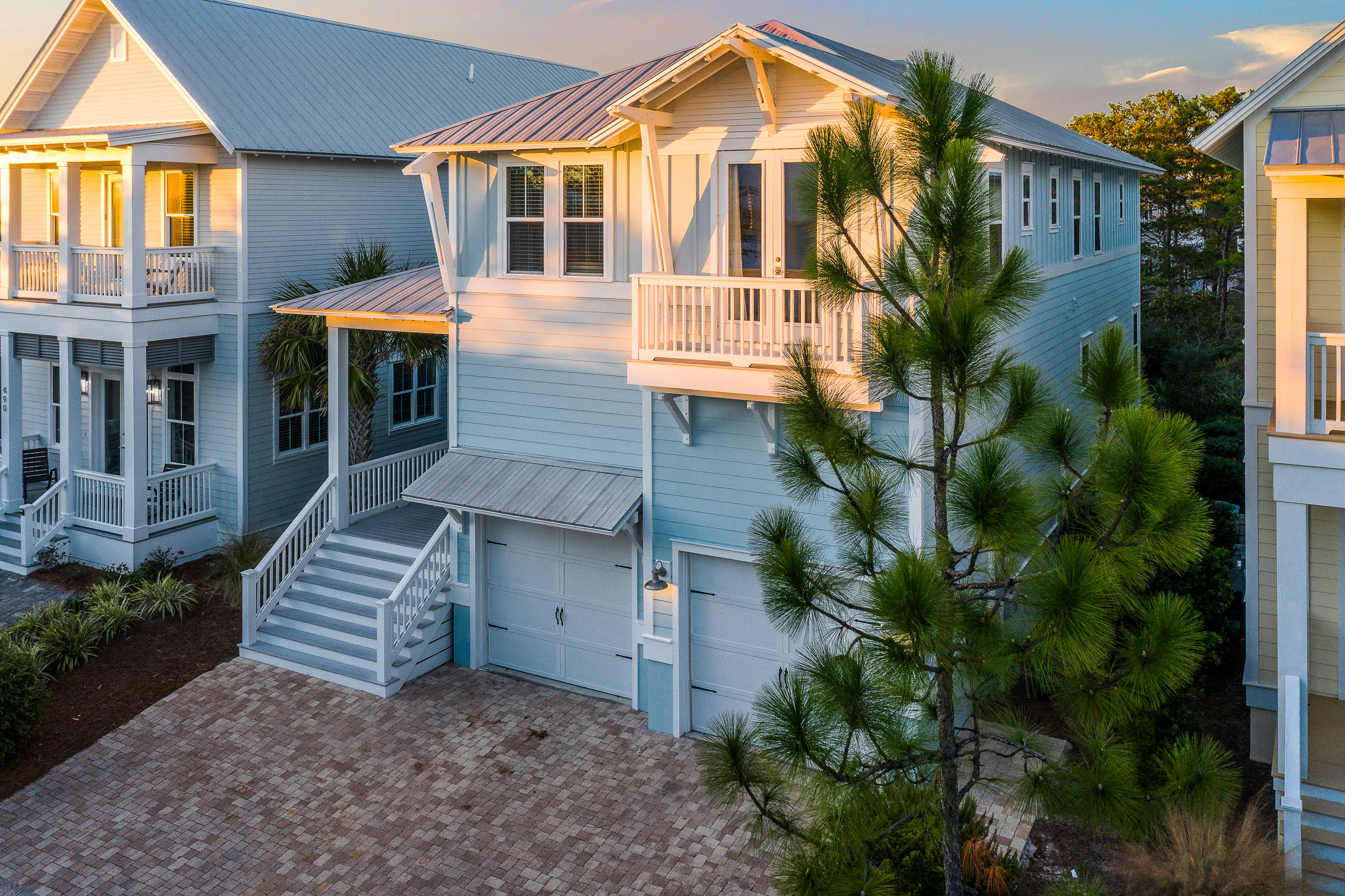 This turn-key, beautifully decorated, very well maintained beach house is perfect for a rental or second home. The open floor plan and sophisticated beach decor make it the ideal spot to relax and enjoy all that 30A has to offer. Located on a premium lot with a pond view and just steps from the incredible resort-style community pool. The first floor provides a very open floor plan with ample room for entertaining, dining, and unwinding from a day at the beach. There is also a screened in porch to enjoy the cool nights. Upstairs you will find a spacious master suite and three guest bedrooms. The master bedroom also has a private screened in porch. The oversized garage is the perfect place for your vehicle, golf cart, beach gear or all of the above.