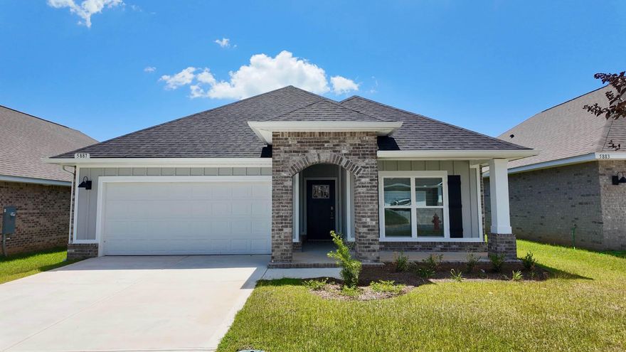 NEW CONSTRUCTION GOING UP NOW. Marlin Place Community offers community pool, pavilion, sand volleyball ct., cornhole area & streetlights. NEW floorplan, the 'LAMAR', is a well-designed 1 story model with a fabulous Open Concept. Popular 3 bedroom, 2 bath, Great Room, Dining area, beautiful kitchen and covered back patio. Wonderful design for relaxed living & entertaining. The kitchen features: stainless-steel appliances, pantry, Quartz kitchen countertops, Island, smooth-top range, built in microwave & quiet dishwasher. Bedroom 1 offers a nice walk-in closet, the adjoining bath has a double vanity, lg. shower, garden tub, & water closet. Both baths have Quartz counter tops. Striking wood look flooring, plush carpet in bedrooms. You will love the Smart Home 'Connect' system & much more.