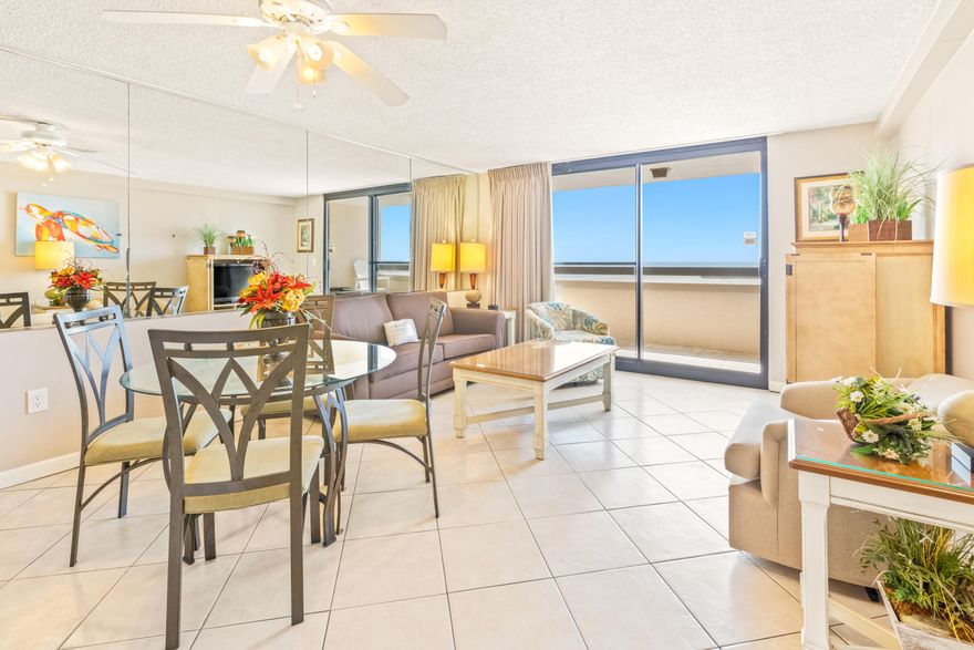 Don't miss the chance to own this second-floor condo in the sought-after SunDestin Resort! Unit averages over $36k in rental income. Perfect as a vacation rental or personal getaway, this beautifully tiled unit offers a private balcony with views of the sparkling outdoor pool, Gulf of Mexico,  and sitting just above the indoor pool. The spacious layout includes one and a half bathrooms with convenient access from both the bedroom and hallway. SunDestin Resort is a full-service destination, featuring two pools (heated indoor and outdoor), a hot tub, sauna, fitness room, kids' splash pad, outdoor BBQ area, and a seasonal tiki bar. Additional amenities include on-site dining, a convenience store, beach services, and meeting facilities. Whether you're looking for a lucrative rental property or your own slice of paradise, this condo has everything you need. Contact us today to schedule a showing! The HOA dues cover electricity!  
Condo complex is undergoing numerous renovations, with even more enhancements planned in future. All assessments until July fully paid by the seller, you'll enjoy the benefits of these improvements. Owner has already paid the first 3 payments of the special assessment for $59.8K total.