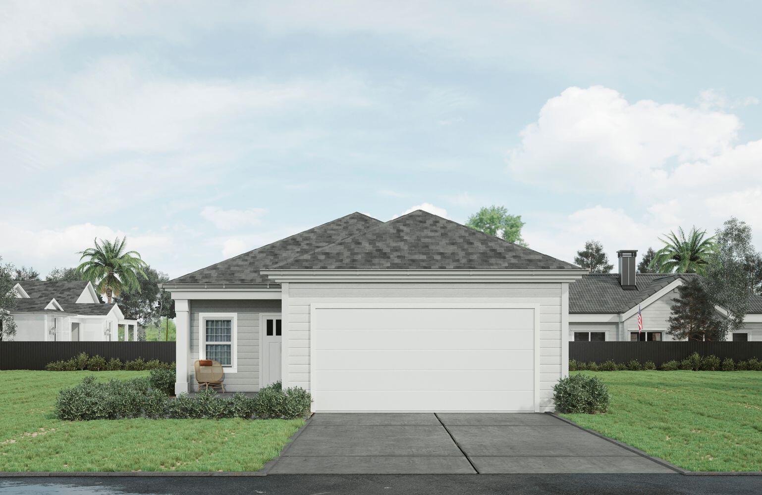 Welcome to the highly desirable Riverwalk community in Freeport, Florida, where coastal living meets modern luxury. This stunning new construction home offers an incredible opportunity to own a beautiful residence in a prime location.This home features a spacious two-car garage and approximately 1500 square feet of living space, providing both functionality and comfort. The open floor plan creates a seamless flow throughout the main living areas.Step inside and be greeted by the exquisite interior features that adorn this home. The kitchen showcases quartz countertops, white shaker cabinets, luxury vinyl plank flooring, and stainless steel appliances, creating a sleek and stylish space for culinary enthusiasts. The high-quality finishes throughout the home are sure to impress.