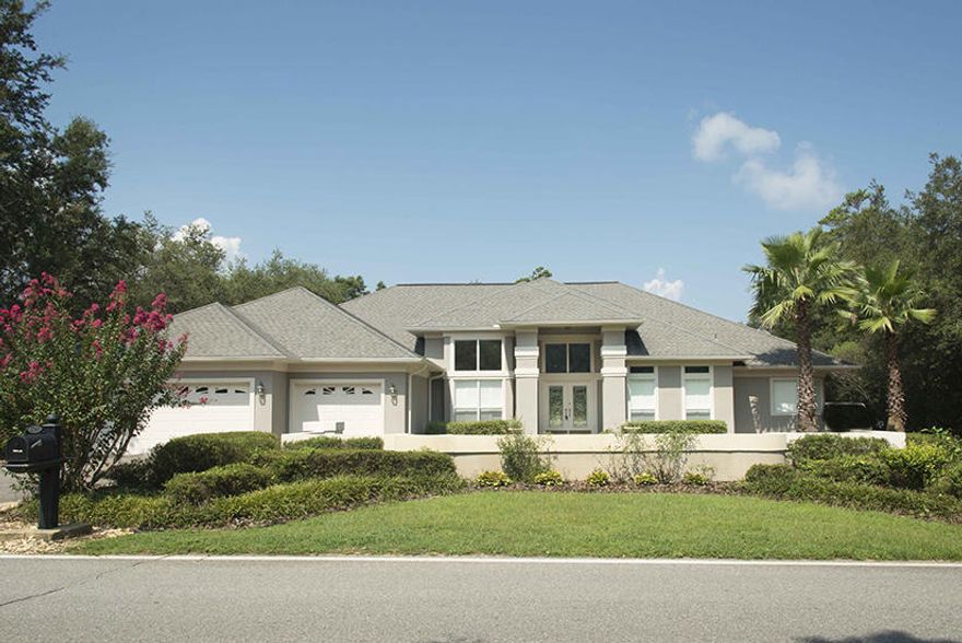 Beautiful executive home in Hidden Creek on 12th fairway of gold course. 4 very good sized bedrooms and office with 4 and 1/2 baths! Plenty of storage! Granite counter tops in kitchen with stainless steel appliance and double ovens. Great for entertaining! Oversized 3 car garage with attic storage. Enclosed in-ground gunite pool with views of the golf course. Pool service, lawn service and pest control are provided by owner.