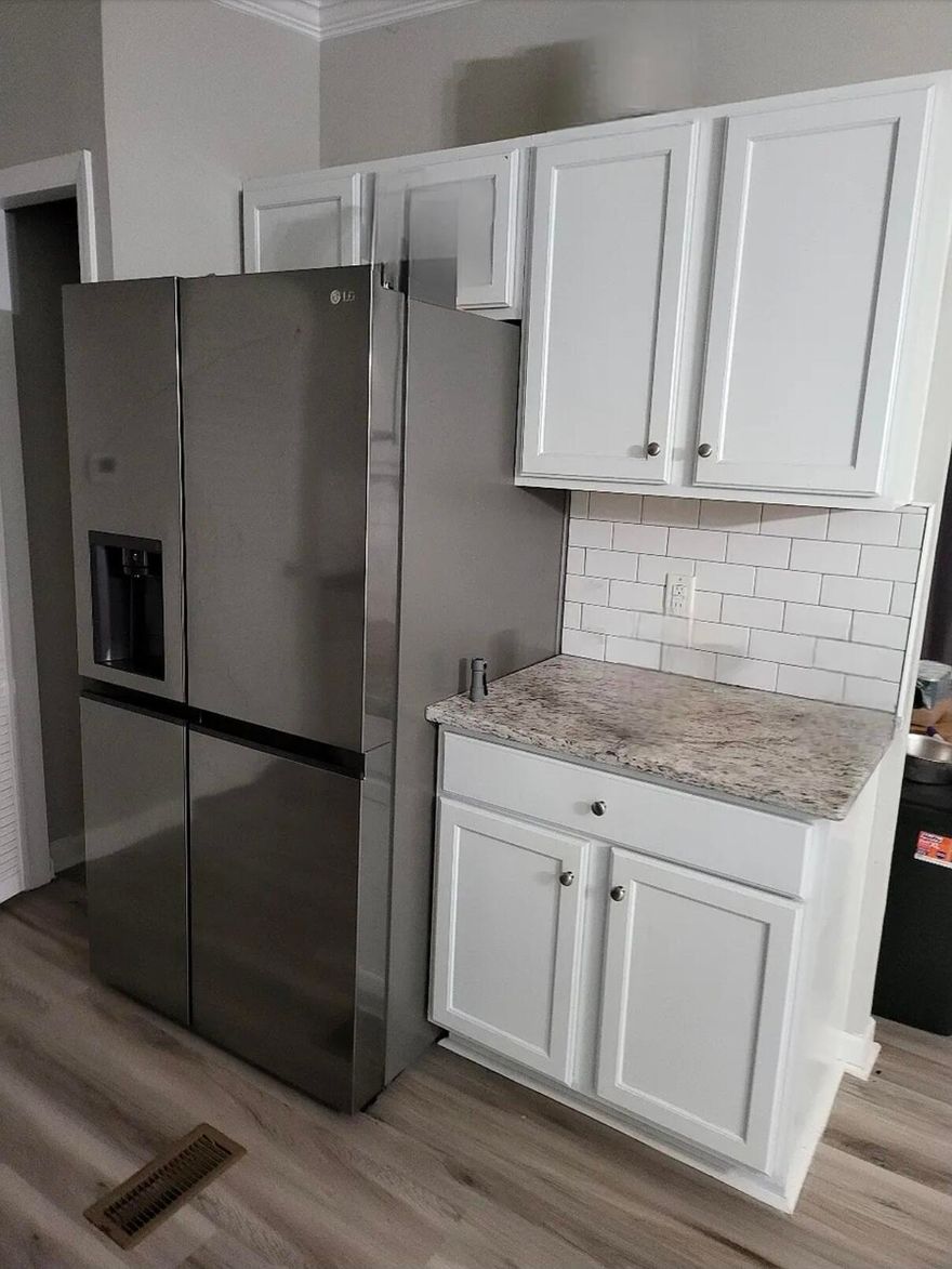 This lovely 3 bedroom and 2 bath home has been fully renovated, including a new roof, HVAC unit, and water heater. Home has all new paint and LVP flooring throughout the interior and all new vinyl siding on the exterior. Quiet neighborhhood. Washer and dryer hookups