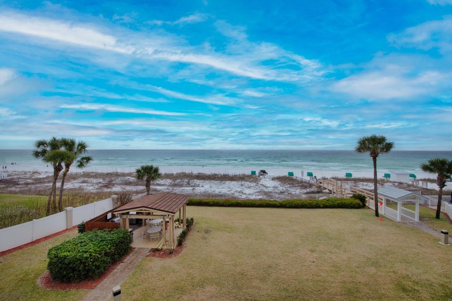 This Seller did an amazing job of creating an elegant, stylish, ready to move in Condo! The warm beach decor sets the stage for complete relaxation while at the beach! It is a rarity to find a unit of this quality on the market. Sterling Sands is a perennial favorite of those vacationing in Destin. The low number of total units in the building, along with the well-kept grounds keep the appeal going year after year. This resort offers a fitness room, conference room, heated pool,  and deeded beachfront. Call your Realtor today to schedule a showing!