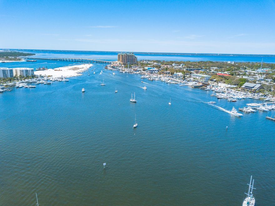 Top floor condo with amazing views of the Destin Harbor, the Gulf, the Bay... and a boat slip to go along with it! It is all about lifestyle at the Destin Harbor Resort on Holiday Isle. When you want to leave your boat docked, a water taxi is available for dining and shopping across the Harbor. Additional amenities include a resort pool, fish-cleaning station, community grill and cabana, and an outdoor shower. Storage unit included on ground floor, perfect for bikes and beach gear. The interior of the home is ready for your personal touch... you can change the decor, but you can't change the view! Enjoy expansive views of sunsets and fireworks over the Harbor, the Christmas boat parade & more - all from the comfort of home! No pets - Reasonable accommodations made for assistance animals.