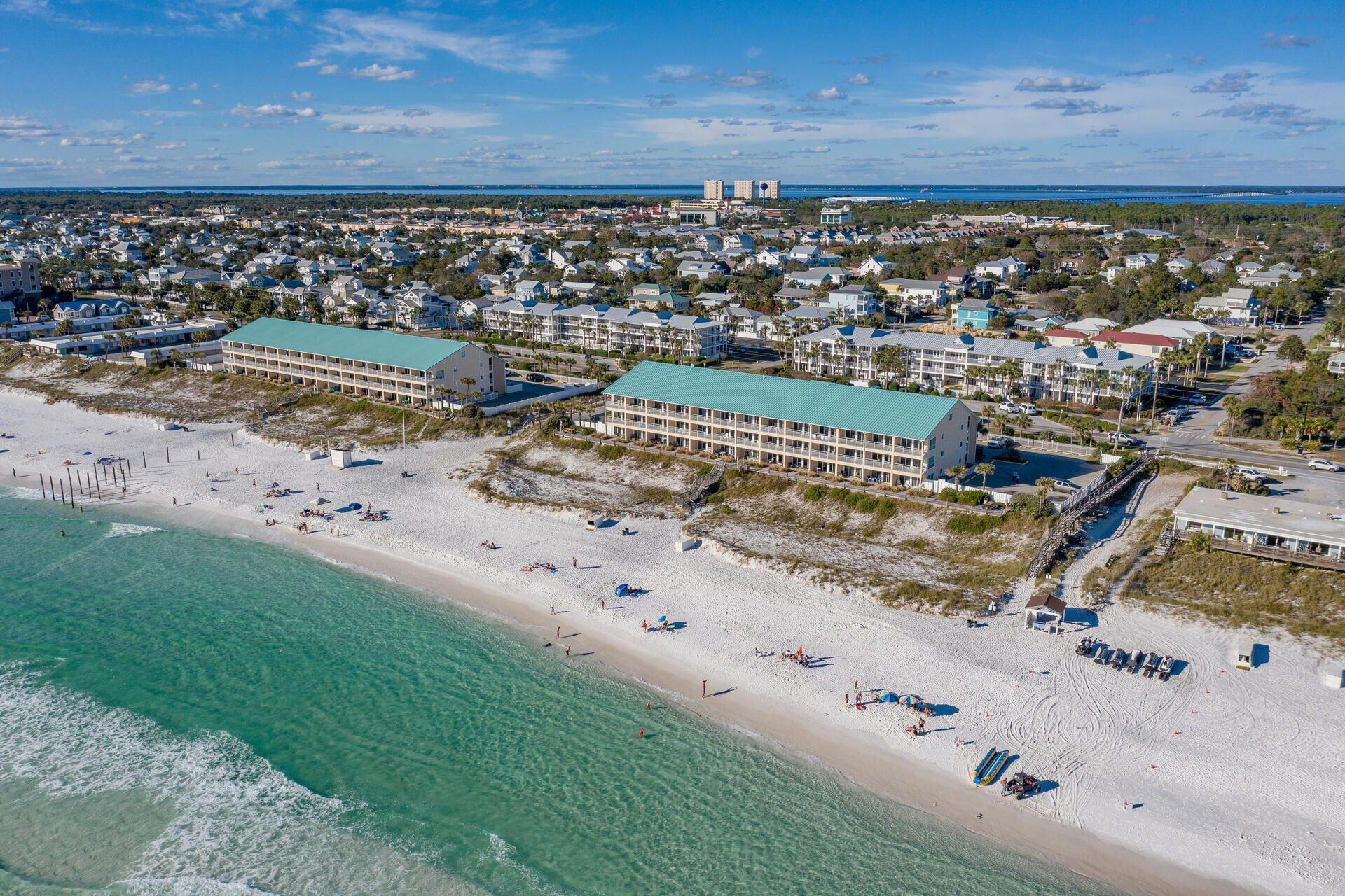 Incredible opportunity to own a fantastic 1 bedroom unit at Crystal Sands. This terrific 1 bedroom PLUS hall bunks gulf front condo checks all the boxes. Spacious and well equipped, this condo offers a luxe master suite with a king bed, hallway bunks, living room with sofa sleeper, and upgraded granite countertops. This condo is turnkey, fully furnished and rental ready. Most importantly the view is amazing!! From your second-floor balcony you or your guest have incredible, unobstructed, and forever views of the Gulf of Mexico.  Unit #215A is located on the second floor in the West building.Crystal Sands consists of two gulf front 3-story condominium buildings in the popular Crystal Beach area of Destin.