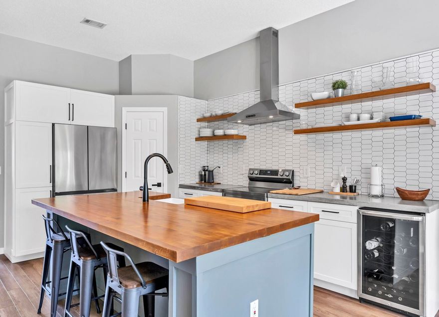 This stunning four-bedroom, two-bath home is nestled just 11 miles away from Hurlburt Field and a mere 3.2 miles from the beautiful beaches of the Gulf of Mexico. With recently remodeled interiors, new fixtures throughout, a stunning remodeled kitchen with wine fridge, and new flooring, you'll immediately feel at home when you step inside.This home boasts an open-concept layout with plenty of natural light and ample living space. The updated kitchen offers cast concrete and butcher block countertops, stainless steel appliances, a pantry, and abundant storage.The primary bedroom features 2 spacious closets and a contemporary en-suite bathroom with a double sink and a luxurious walk-in shower. Three additional bedrooms are perfect for children, guests, or a home office, providing ample privacy.

The backyard is a haven - an oasis for outdoor entertaining and relaxation. You'll adore the beautifully landscaped yard and patio, perfect for unwinding with family or friends. It's your very own paradise to enjoy the Florida sunsets.

This home has also a newer roof in 2020, hot water tank and HVAC from 2018 and new hurricane shutters ensuring peace of mind for years to come. You'll have ample storage space with the attached two-car garage, and the laundry room with included washer & dryer make your daily routines a breeze.

Located within a friendly neighborhood, the home is a short distance to shopping centers, entertainment options, exemplary schools and backs onto a green belt. Don't miss out on this spectacular opportunity. Come see it for yourself and experience the Florida lifestyle in this beautiful home.
