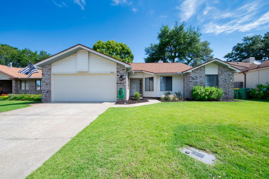 Boasting an array of upgrades, this gorgeous single-family home has 3 bedrooms, 2 bathrooms, and centrally located in Niceville. Some key features of this 1643 square foot home include laminate flooring throughout, living room skylights, fireplace, a spacious screened sunroom and automatic sprinkler system. The kitchen is equipped with updated appliances, gas range, ceramic tile countertops and stone tile flooring. The shaded backyard is perfect for the casual afternoon BBQ as well as entertaining guests. Lastly, the two-car garage is just perfect to protect your vehicles from the elements or to set up your own workshop. If you're looking for a quiet community within a mile of first responders, exceptional schools, multiple parks and a public library, then this home is just right for you.