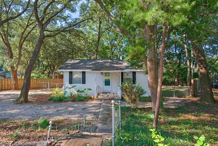 Bijou 1947 Florida cottage with 2 beds/1bath that backs onto Eglin Golf Course.  This home is move in ready and awaiting new owners. No noisy neighbors to contend with behind you, only the occasional golfer chasing a ball.  This  home was beautifully renovated in stages over the last few years bringing the effective date to 1990. The kitchen features granite counters, stainless steel appliances, new dishwasher, wine rack, and custom cabinets. LED lighting and oak laminate flooring. Bathroom has granite counters, vanity, and a built in speaker. Outside you will find a great space to entertain with a screened porch, artificial turf, shed, RV & boat parking, and firepit. Meigs Park is just around the corner and the world class beaches of the Emerald Coast are within easy reach.