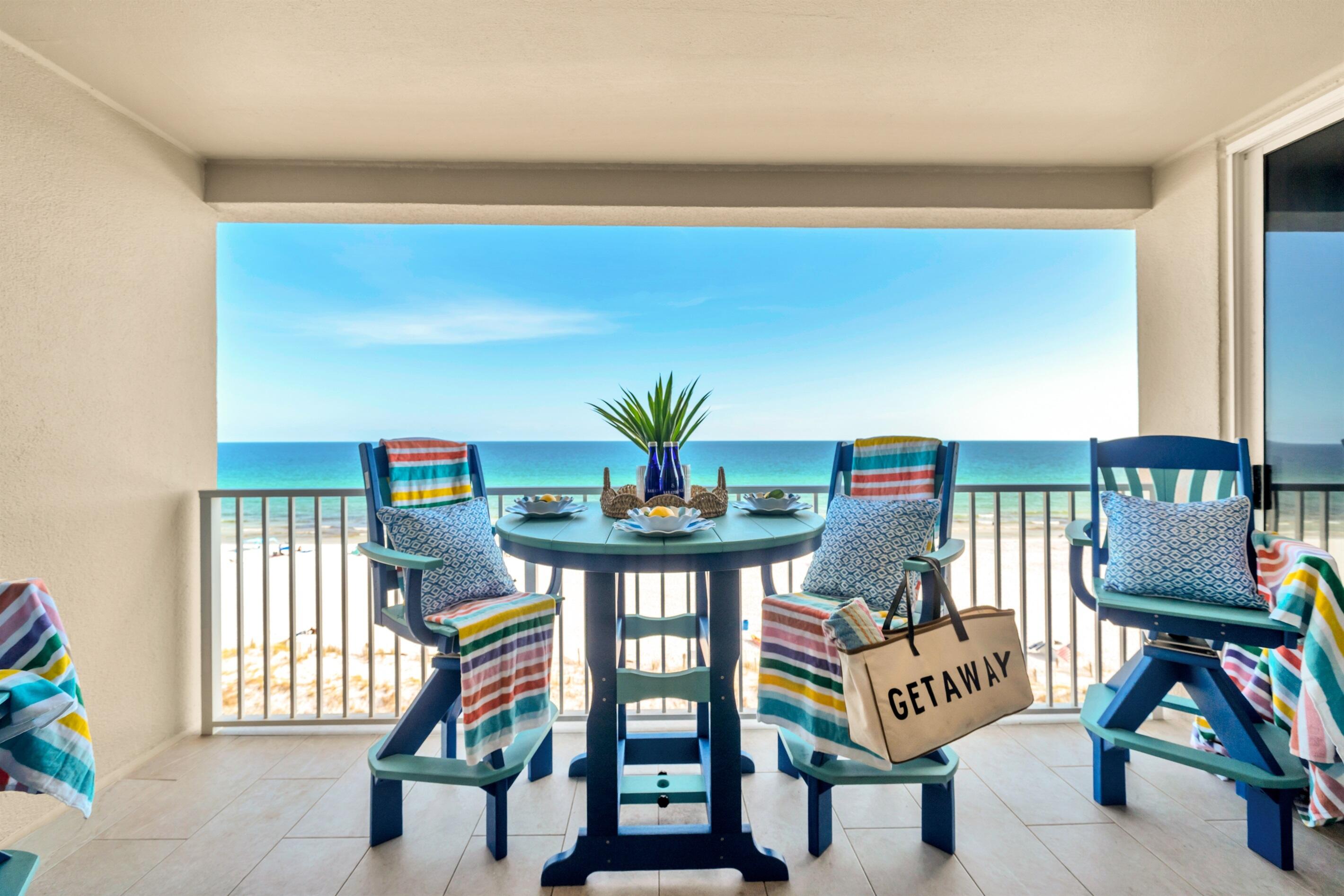 Discover the pinnacle of luxury at Island Princess, one of Okaloosa Island's premier Gulf front resorts! This premium 2-bedroom, 2-bath unit features covered deeded parking, in-unit laundry, and a spacious floor plan, making it perfect as a primary residence, second home, or investment property. Enjoy unobstructed Gulf views from the living room and master bedroom, offering a unique vantage point to spot dolphins and other mesmerizing marine life right from the comfort of your own penthouse. Fully furnished with new stainless appliances, new bar height dining room table and chairs, and bedroom furniture. Rental ready offering exceptional amenities, including a Gulf-front swimming pool with a hot tub, free beach service until November, and nearly 500' of pristine beach. Additional amenities include a fitness facility, BBQ grills, and a community room. Experience direct access to the sugar-white sand beach via a convenient location along Okaloosa Island close to Destin and area attractions, shopping, and restaurants. This is truly an unparalleled coastal living experience. Live large and experience the epitome of Gulf of America living on the Emerald Coast. Scheduling your viewing today!