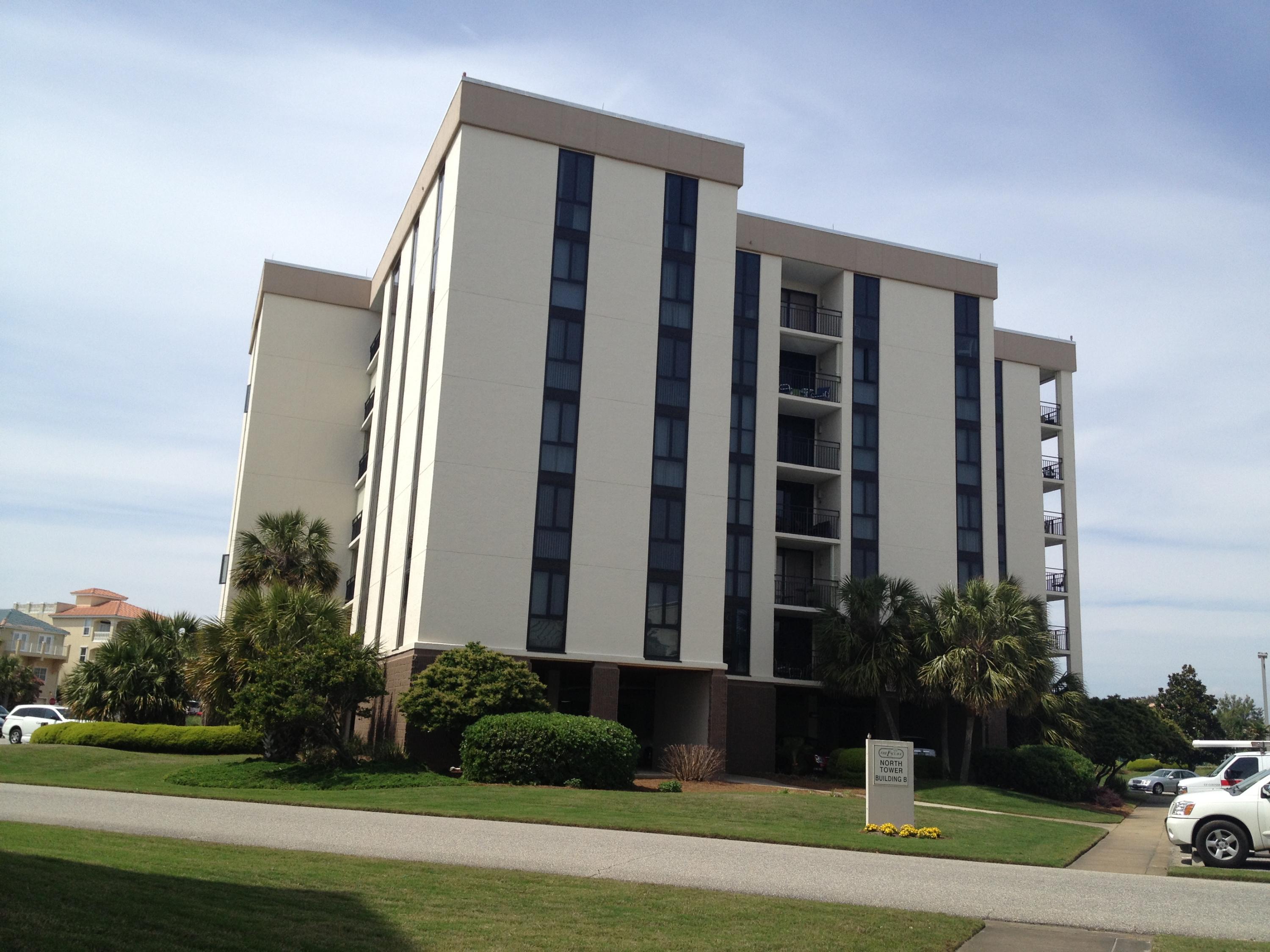 Perfect for vacation rental or full time resident across from beach with deeded access. Building has all new upgraded windows to the floor for an open and bright feel, interior hallways hard to find in Destin, 5th floor unit facing west excellent views of sunsets, new HVAC and almost new water heater, large rooms and loads of storage room inc. exterior storage room in hallway, nicely decorated with some furniture and accessories to remain, assoc. fee includes water/sewer, cable and internet, waste management and landscape maintenance, lovely grounds with loads of green space make The Enclave a unique and desirable property,covered parking on first level. One of sellers is Florida licensed real estate agent