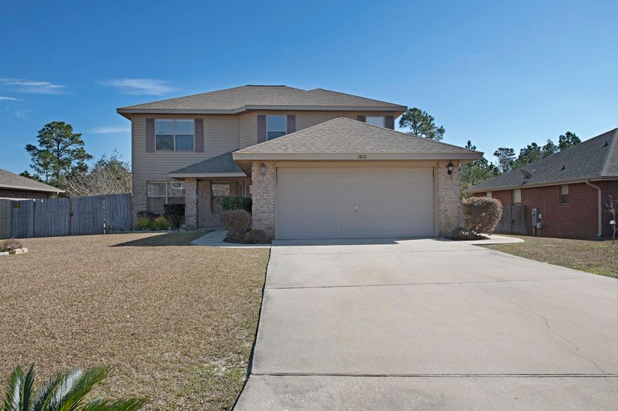 5 BEDROOMS/3 FULL BATHS! Plenty of space for everyone to spread out. Enjoy two living areas, a formal dining space, an eat in kitchen space with breakfast bar, and a GORGEOUS kitchen with LOADS of cabinet space on the main level. The 5th bedroom/bonus room and a full bathroom is on the main level as well. Upstairs you will find a expansive landing, a LARGE master bedroom with a full en-suite bath with separate shower and tub, a walk-in closet and a dual vanity. Laundry will be a breeze with your laundry room upstairs. No more carrying laundry up and down the stairs. Three additional bedrooms and another full bathroom complete the second level of your future home. This property also features a wooden deck perfect for grilling and entertaining and a fully fenced back yard.