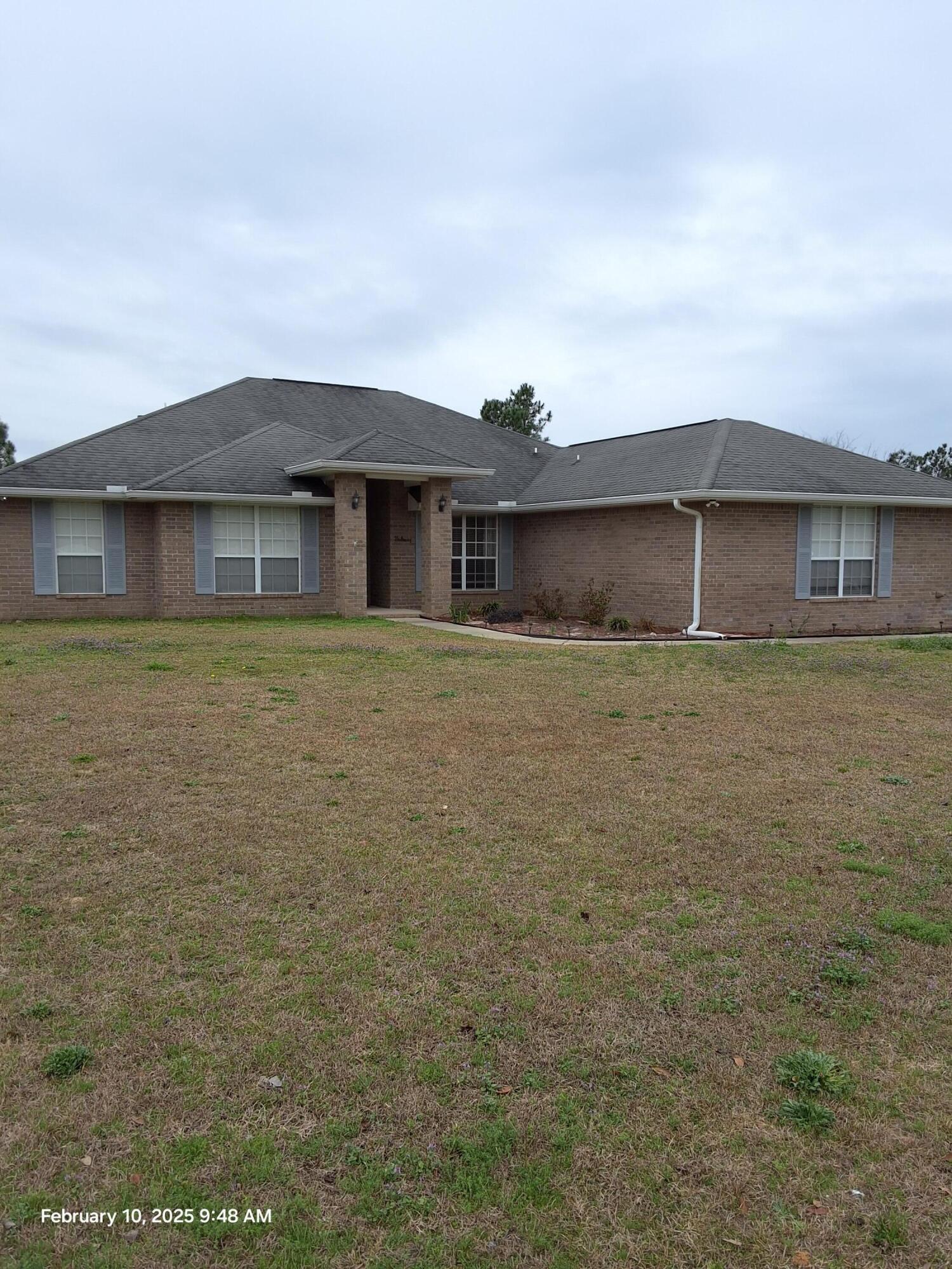 Beautiful 4 bedroom, 2 bath home on half an acre lot~ Split bedroom, with formal living room and dining room~ Kitchen has stainless steel appliances. with tile flooring and breakfast room~ Master bath has double vanity, garden tub and separate shower~ Then you go outside to a large screened in area with a gunite pool, sitting area and a 7 x 7 hot tub~ If this isn't enough it also boast of a 40x24 motor home carport, firepit, swing set, and BarBQ cover~ Seller will have new roof installed prior to closing with acceptable offer~