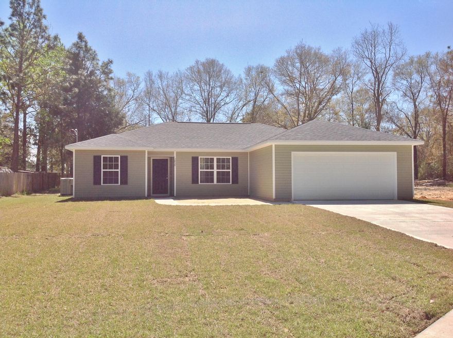 Ready NOW! Awesome 4 bedroom, 2 full bath new home with large, 2 car garage. It's going to steal your heart ! Built by highly acclaimed local, VA approved builder. Foyer welcomes you into vaulted ceiling living room. A bedroom/office is perfect for home office. The large kitchen features stainless steel on black appliances. Kitchen has eat in nook. Master bedroom has trey ceiling and master bath features double vanities and walk in closet. Split bedroom floor plan. Privacy for master suite. Laundry room is convenient to garage. Minutes to Historic Downtown Crestview and ALL military bases. A must see!