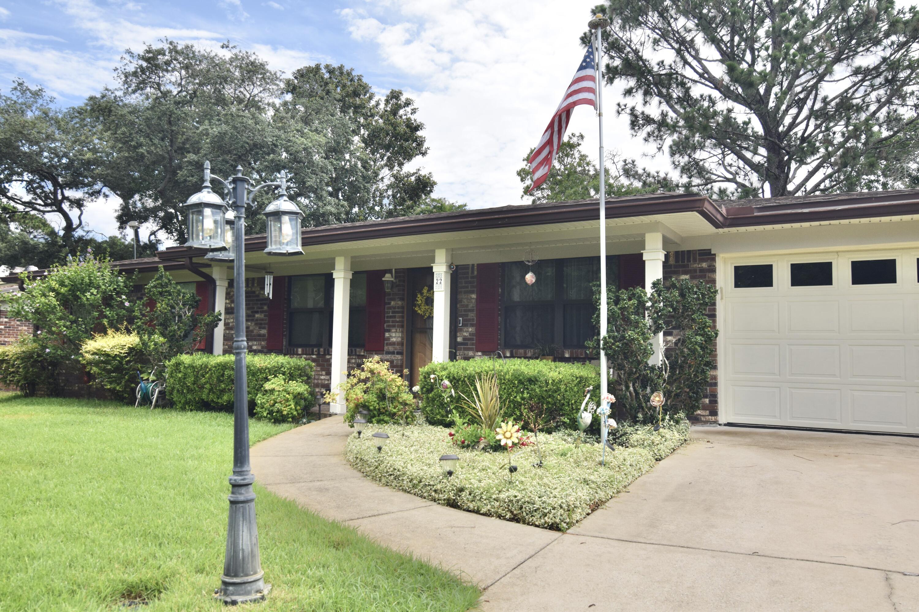 Welcome to this charming & spacious gem in Port Dixie, just a short stroll to Meigs Beach & conveniently by worship centers, schools, restaurants, ball fields, & just outside the gates of Eglin AFB. This 4-bed, 2-bath home features an updated kitchen w/granite surfaces, a gas stove, & a breakfast bar that opens to a combined living & dining area & to the back family rm all perfect for family I'm gatherings. Enjoy cozy evenings in the family rm complete w/a gas fireplace & take advantage of the bonus flex rm off the garage ideal for a home office, den, or playroom. The updated bathrms include a handicap-accessible tub in the primary suite, which also boasts dual closets & a lg walk-in closet located in the bathrm. While a few cosmetic updates like paint & flooring could add your persona touch, this home is move-in ready & full of potential. Don't miss your chance to own this beautifully & well-maintained home. Schedule your private showing today!
Additional highlights include:
" Whole-home generator
" Updated roof and HVAC
" Copper wiring and gas water heater
" 10x14 storage shed plus a 1 car garage
" Beautifully landscaped w/ plants/flowers
" Fully fenced backyard
" Covered porch ideal for entertaining w/large yard
