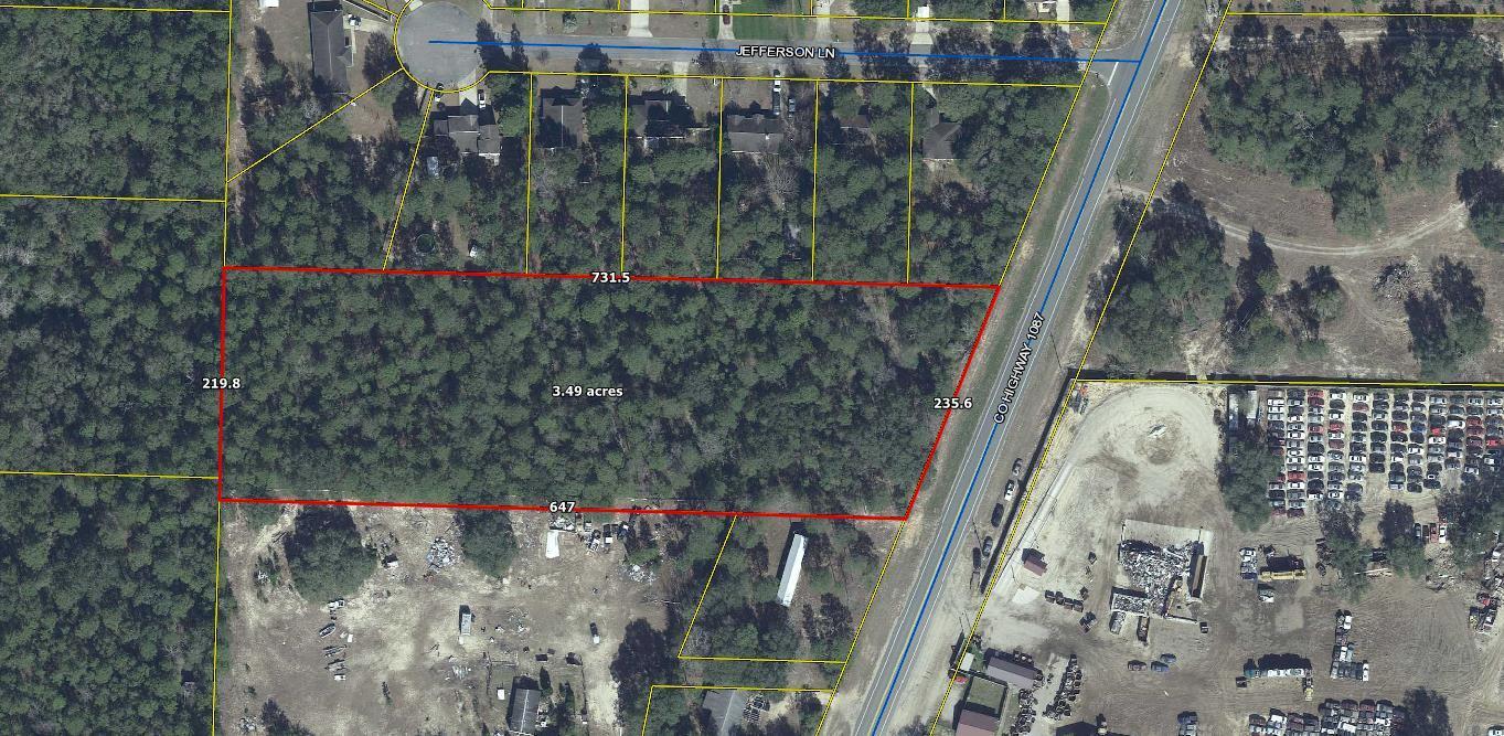 Great location in growing Mossy Head area of Defuniak Springs! This apx. 3.5 acre parcel is located on a paved road; within 2 miles to Blackstone Golf Course and less than 3 miles to I-10 off Hwy 285; 10 minutes to Defuniak Springs, 15 minutes to Crestview and apx. 30 minutes to Niceville and Eglin AFB. You can build a home, have manufactured home set up and, located across from the salvage yard, may be a great place to open up a shop (would need to verify with Walton County Planning & Zoning any commerical use). Public water is available (tap fee would need to be paid); Power available along Hwy 1087; septic would be required.