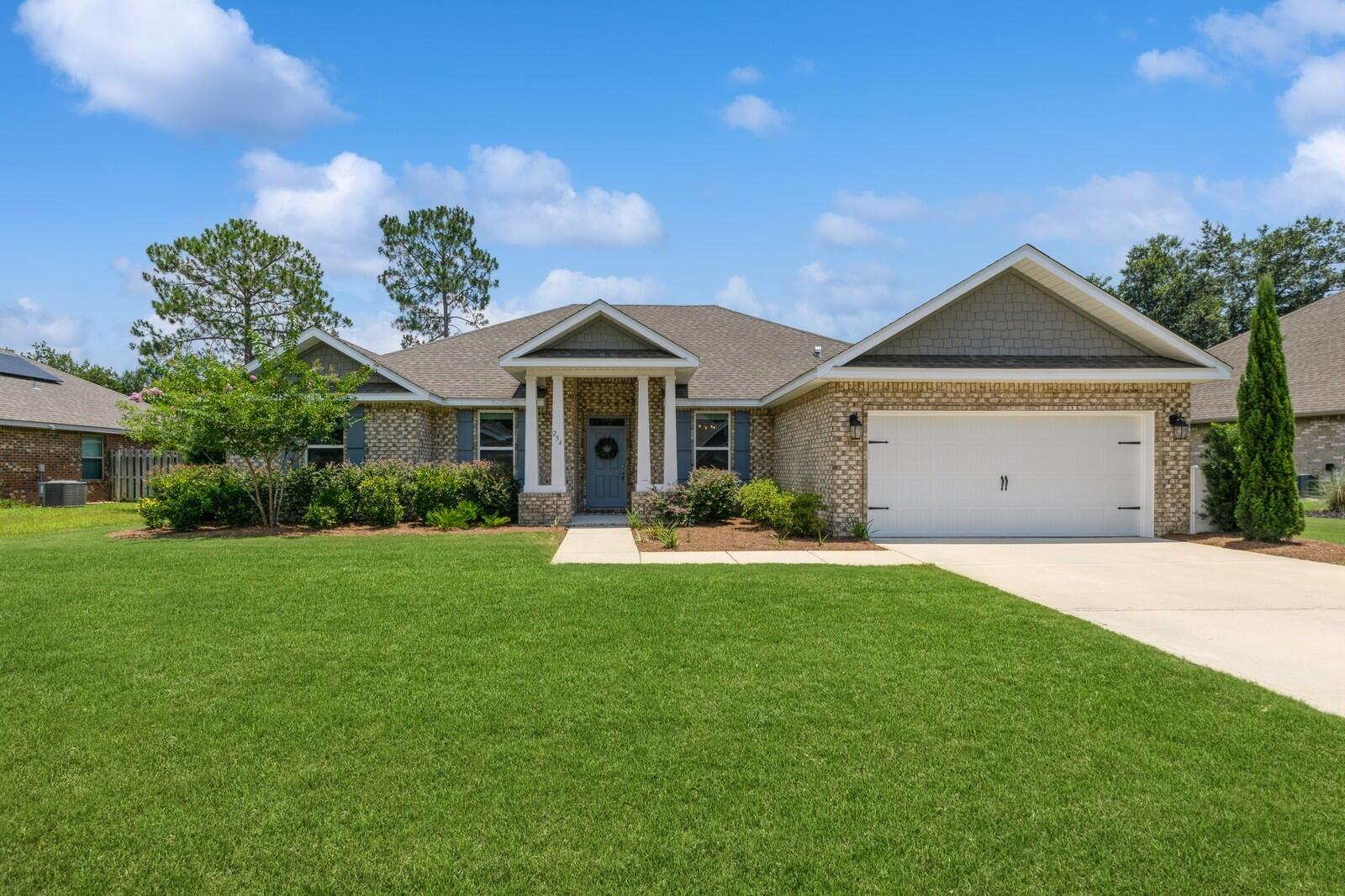 Welcome to your dream home in the highly sought-after Symphony neighborhood of Hammock Bay! This beautifully maintained 4-bedroom, 3-bathroom home with a flex room and sunroom offers the perfect blend of elegance, comfort, and versatility. Nestled on a serene pond lot at the beginning of a quiet cul-de-sac, this property is a rare find that delivers both luxury and tranquility.Step inside to discover a thoughtfully designed split floor plan and a light-filled, open-concept living, dining, and kitchen area that's perfect for entertaining or relaxing with family. The interior is a true showstopper, featuring wide-plank LVP flooring throughout--absolutely no carpet! The gourmet kitchen will impress with its crisp white cabinetry, a statement island with a pop of color, gorgeous quartz countertops, stainless steel appliances, and a gas stove that any chef will love.
The flex room has been upgraded with sleek, custom built-ins, making it ideal as a stylish home office, creative studio, or personal library. The sunroom provides a peaceful retreat with views of the pond perfect for morning coffee or winding down in the evenings.
The spacious primary suite offers a quiet escape, featuring a dual vanity with quartz countertops, a soaking garden tub, a separate tiled shower with built-in seating, and a large walk-in closet with ample room for storage and organization.
Outside, enjoy the private backyard oasis where you can kick up your feet on the covered patio and cast a line into the pond for bass or bream, right from your property.
Living in Symphony means enjoying mature tree-lined sidewalks, architecturally varied homes, and direct access to the Hammock Bay Trail system; offering miles of shaded biking and hiking paths. All of this less than 20 miles from the sugar-white sands of the Emerald Coast!
Hammock Bay is more than a neighborhood; it's a lifestyle. Residents enjoy unmatched amenities including:
- 6,000 sq ft clubhouse with caterer's kitchen, movie theater & meeting rooms by the pool
- Additional clubhouse with screened outdoor and picnic areas & dock right on the Choctawhatchee Bay
- Multiple fitness centers & resort-style pools
- Competition lap pool, tennis & pickleball courts, & playgrounds
- Outdoor events stage, jumbo screen, & BBQ areas
- Dog parks, walking trails, stocked ponds, and so much more
Plus, enjoy a General Store, Brewery, and a vibrant calendar of community events; with even more exciting additions on the horizon.
Don't miss your chance to be part of this exceptional community. Schedule your private showing today and experience the comfort, style, and spirit of Hammock Bay living!
Buyer to verify any and all information deemed important to them.