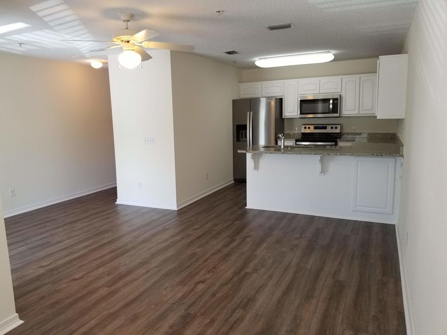 1 bedroom with hallway bunk beds and 2 bathrooms. Beach access is directly south of community. Nice community pool with showers and restrooms. Association provides basic cable, trash and grilling area. FNB&T is interested in providing financing as is Beach Community Bank. GREAT NEWS--we are VA approved !