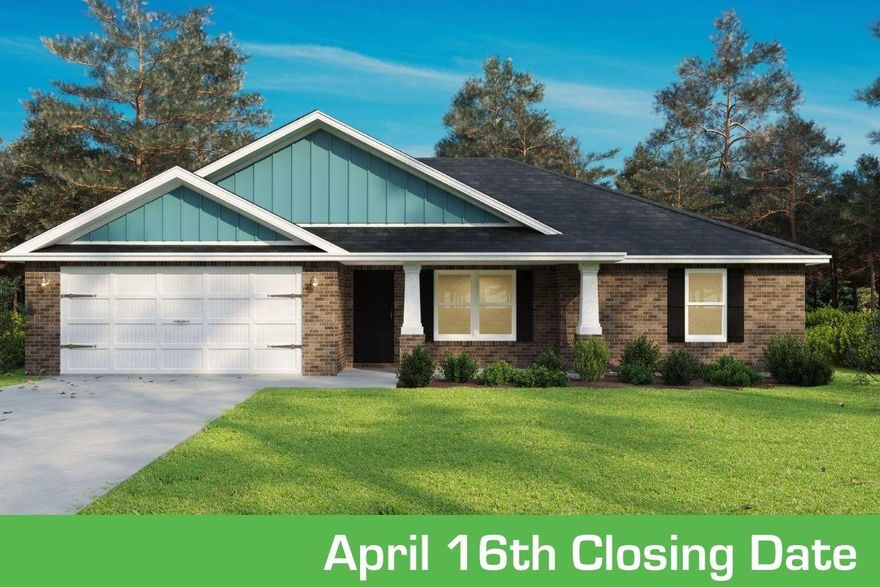 BRAND NEW 2021 New Construction Available to Move in April 16th 2021! Contract Today! Call now to choose cabinet, laminate and granite colors. Perfectly priced brick home with covered front porch and tons of features. Interior Features Include scratch and water resistant laminate flooring throughout main living area, carpet in the bedrooms. The kitchen includes solid wood cabinets with soft close doors and drawers. 3cm Granite Countertops in the kitchen and bathrooms. Vaulted ceiling in the living room & a trey ceiling in the master bedroom. You will love the master garden tub and tiled shower combination as well as a walk in closet and double vanities. Seller will pay all closing cost with preferred lender. Call today