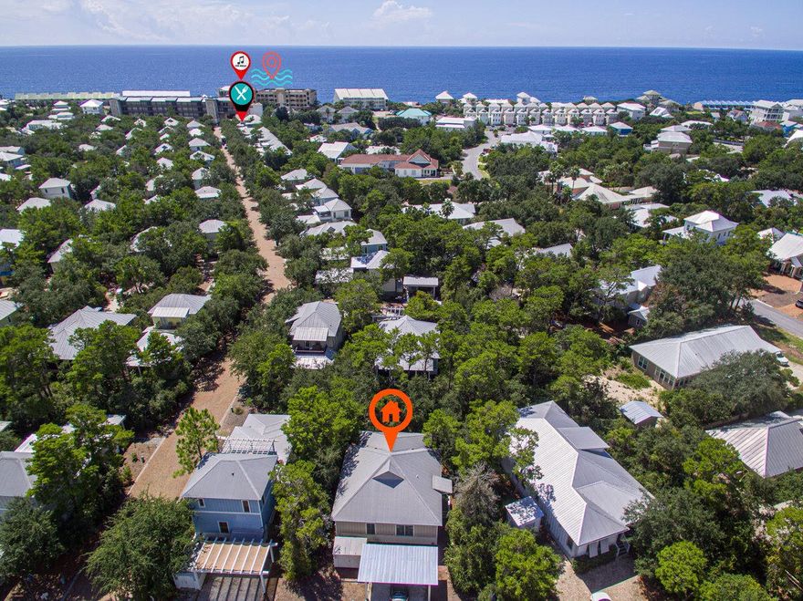 Amazing opportunity directly off of 30Aw/ LOW HOA's, DEEDED BEACH access, PERFECT LOCATION! Meticulously kept 1 story 3 bedroom 3 bath, 30A beach home with wood floors and beautiful woodwork throughout!  Located near Alys, Rosemary, the HUB on 30A & Deer Park (handicap accessible beach)!! Food Truck and Live band every Saturday in your neighborhood, and beautiful store with all necessities steps from your door!  Selling fully furnished so you can capitalize on this incredible vacation rental property!    When you think 30A beach home THIS IS the home you envision!! Enjoy amazing beach days along 30A and peaceful nights on your private screened in porch!  New water heater(2021), washer (2021), AC  (2019),covered pergola (2020). This is the one you have been looking for! Don't miss out!