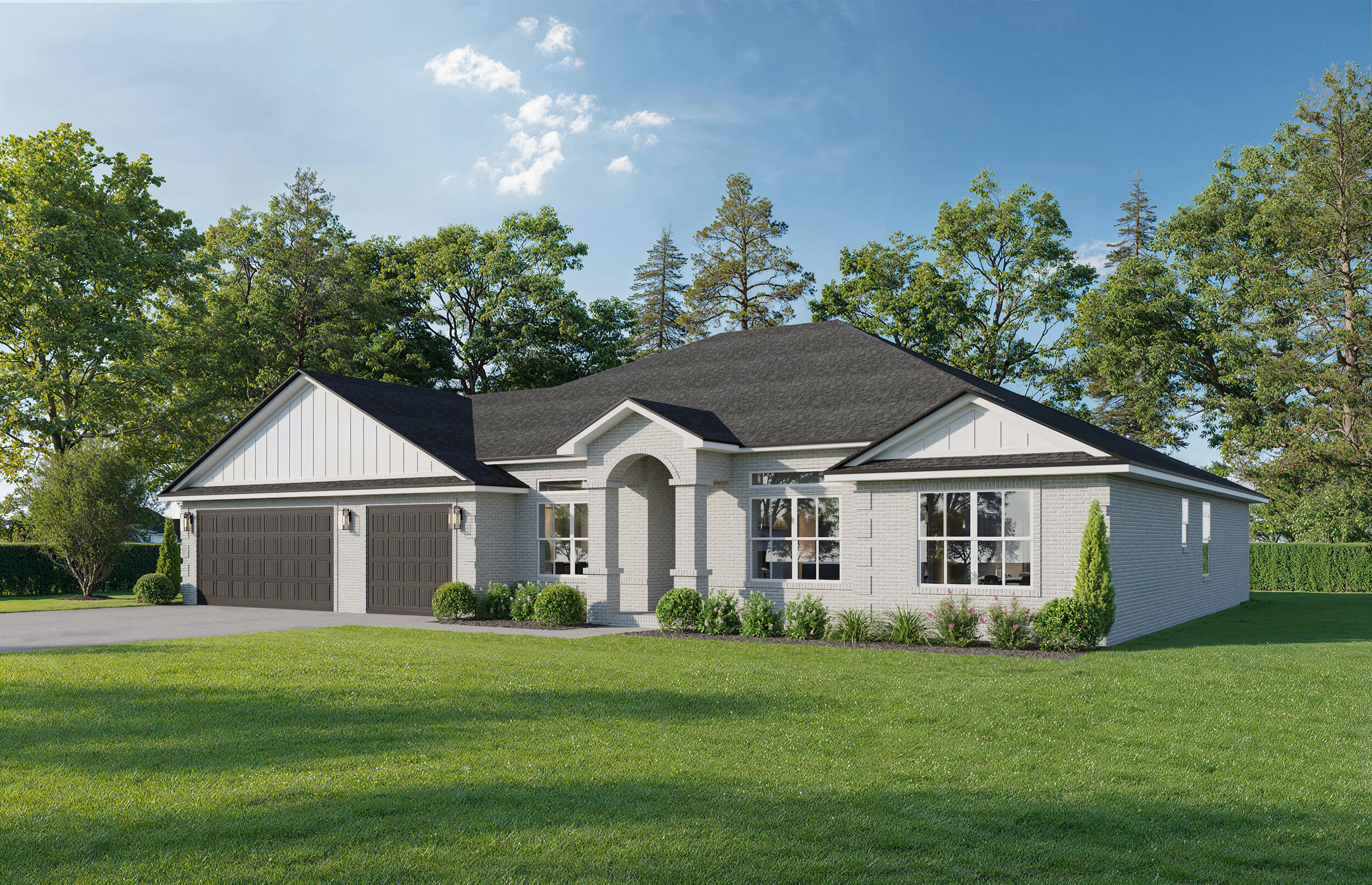 NEW CRAFTSMAN Custom Built Home in Holley By The Sea,Enjoying all the Club House amenities including :Pools,Fully Equipped Gym,Tennis Courts,Waterfront Park & Deeded Access to Santa Rosa Sound This luxurious 4 bed/3 bath Tri split floor plan is under construction...and will be ready Late Sept 25 ~Great Location within HBTS..with easy access to Navarre Beach, shopping and Hwy 98 to Hurlburt Field AFB.This Stunning Robbins Builders Custom Home offers trend setting design & features~Greeted by a walk in foyer open to the Formal Dining and Office through to your open floor plan ~Large Gourmet kitchen enjoying shaker cabinets with crown molding ~ beautiful quartz counter tops~Tiled Back splash~Under Mount Sink~S/S Appliances~Large wrap around walk in pantry ~Center Island with open flow to the breakfast nook and family room, Wood Plank staggered tile through the foyer,dining room, main living area, laundry and bathrooms. Large Master with trey ceiling & ceiling fan. Master bath offers a large tiled walk in shower /separate soaking tub' quartz double vanity with picture frame mirrors & Huge walk in closet.Two additional bedrooms are a great size with double closets~ ceiling fans and share a bathroom with a step in tub/shower ,linen closet and WC.Third additional bedroom is separate from the other rooms and would make a perfect guest/teen suite with its own bathroom and access out to the large covered porch.Laundry room & over sized 3 car garage ...ideal for the larger trucks and still plenty of room for all the outdoor toys. Home is situated on a large lot with grassed yard ~sprinkler system~ lawn pump and well with digital programmable timer for easy care. TAEXX in wall pest control system~ Fabric Shield Hurricane protection and dimensional shingle roof for lower insurance premium. Upgrades include crown molding, recessed lighting ,framed mirrors, deluxe lighting package,50 Gallon water heater, garage door remotes, attic drop down stairs~ to name a few......Call today for further information ,colors and construction status.** pictures are of previously closed homes so colors ,fixtures and finishes may vary .