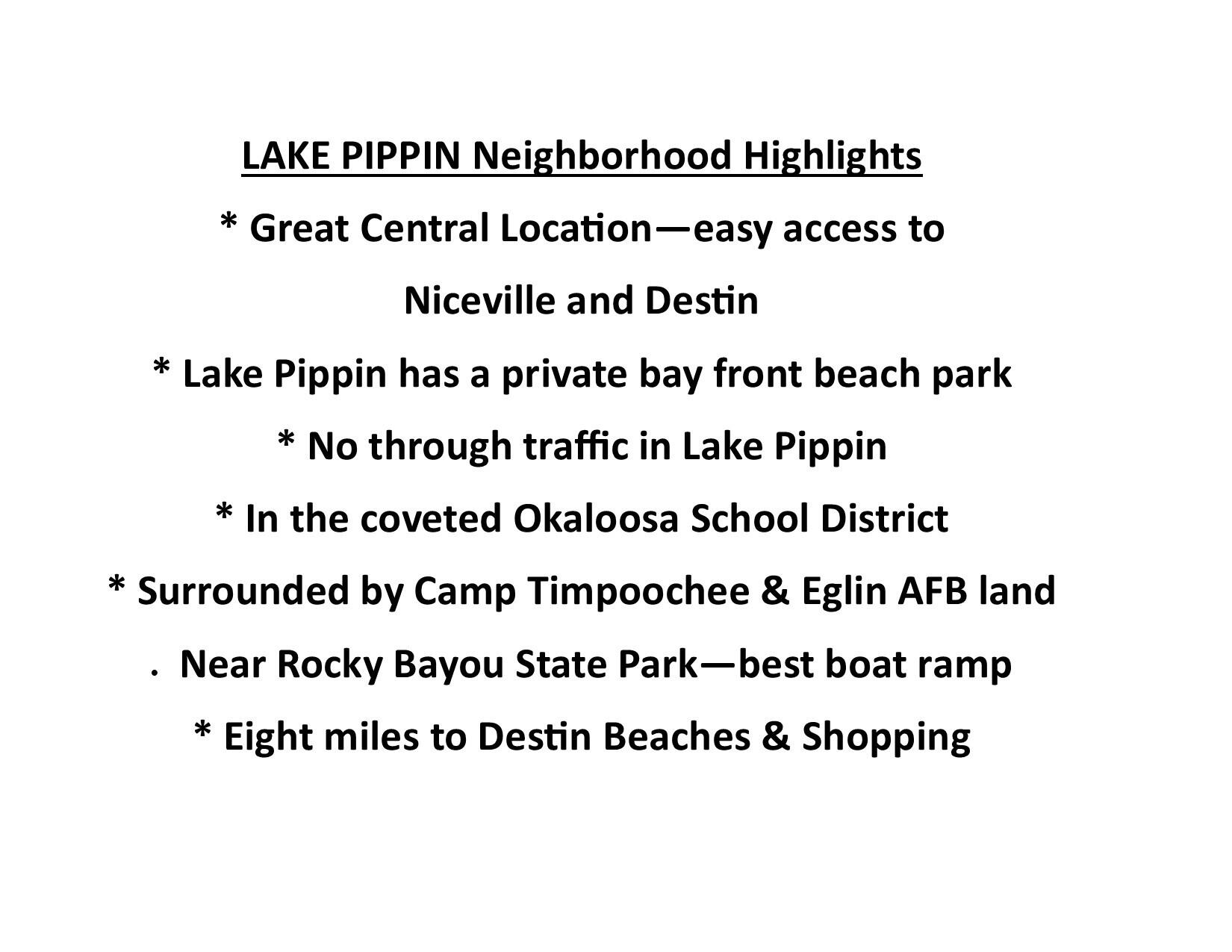 LAKE PIPPIN - Residential
